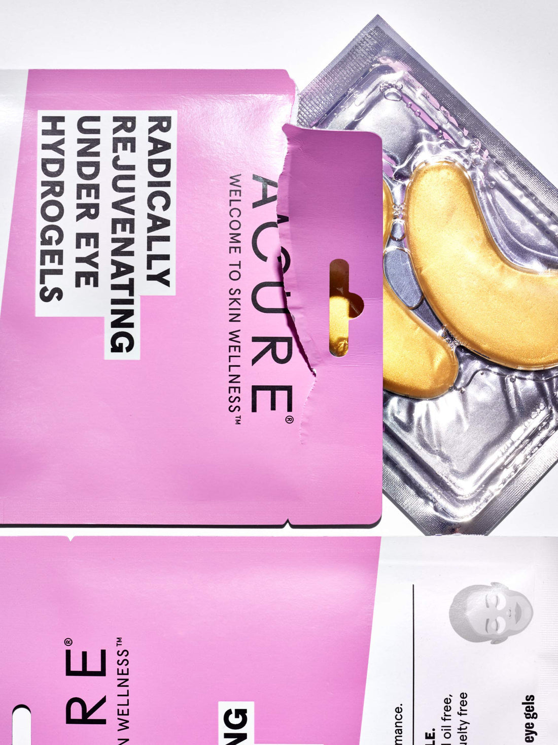 ACURE Radically Rejuvenating Under Eye Hydrogel Mask | 100% Vegan | Provides Anti-Aging Support | Cucumber & Silk Tree - Hydrates & Rejuvenates | 12 Count