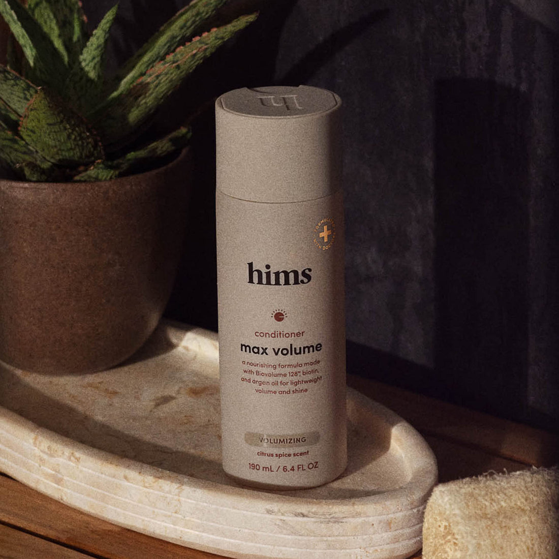 hims Max Volume Conditioner, 2 Pack - Volumizing Conditioner for Men with Biotin - Adds Lightweight Volume, Shine & Bounce - Citrus Spice - 2 x 6.4 fl oz