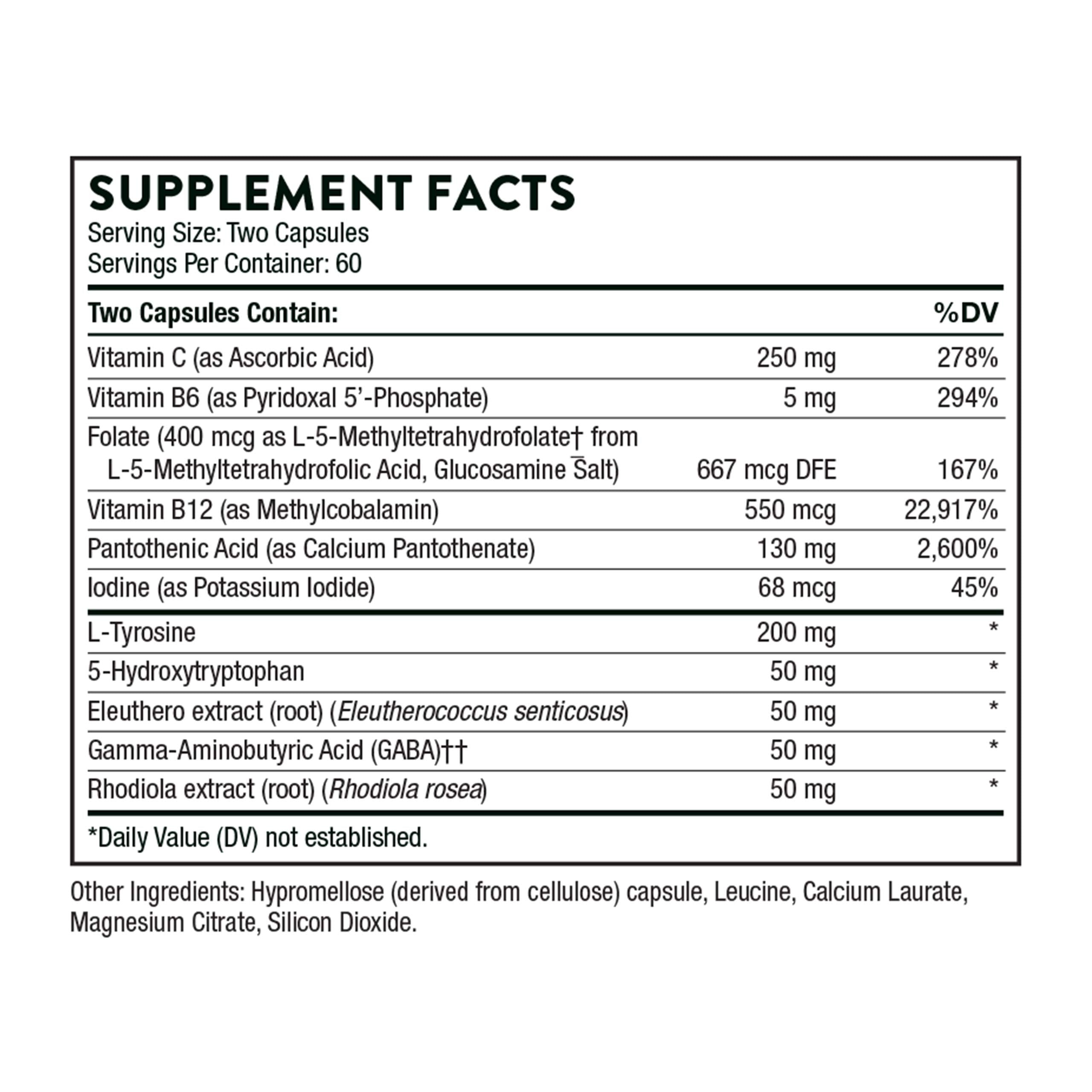 THORNE Emotion Balance Support (Formerly Deproloft-HF) - Botanical Supplement for Positivity and Stress Management - 120 Capsules