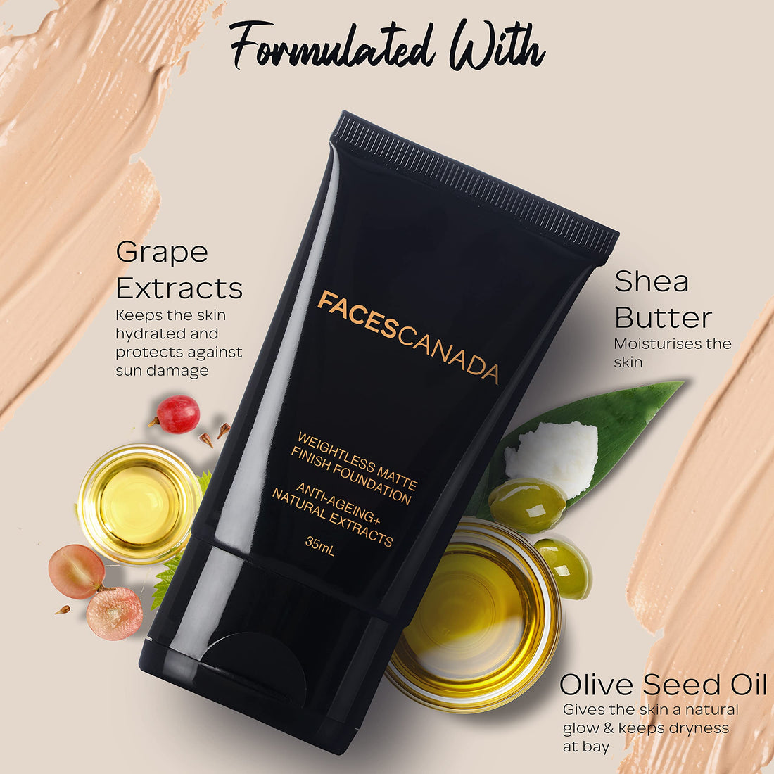 Faces Canada Weightless Matte Finish Foundation 35mL Natural 02