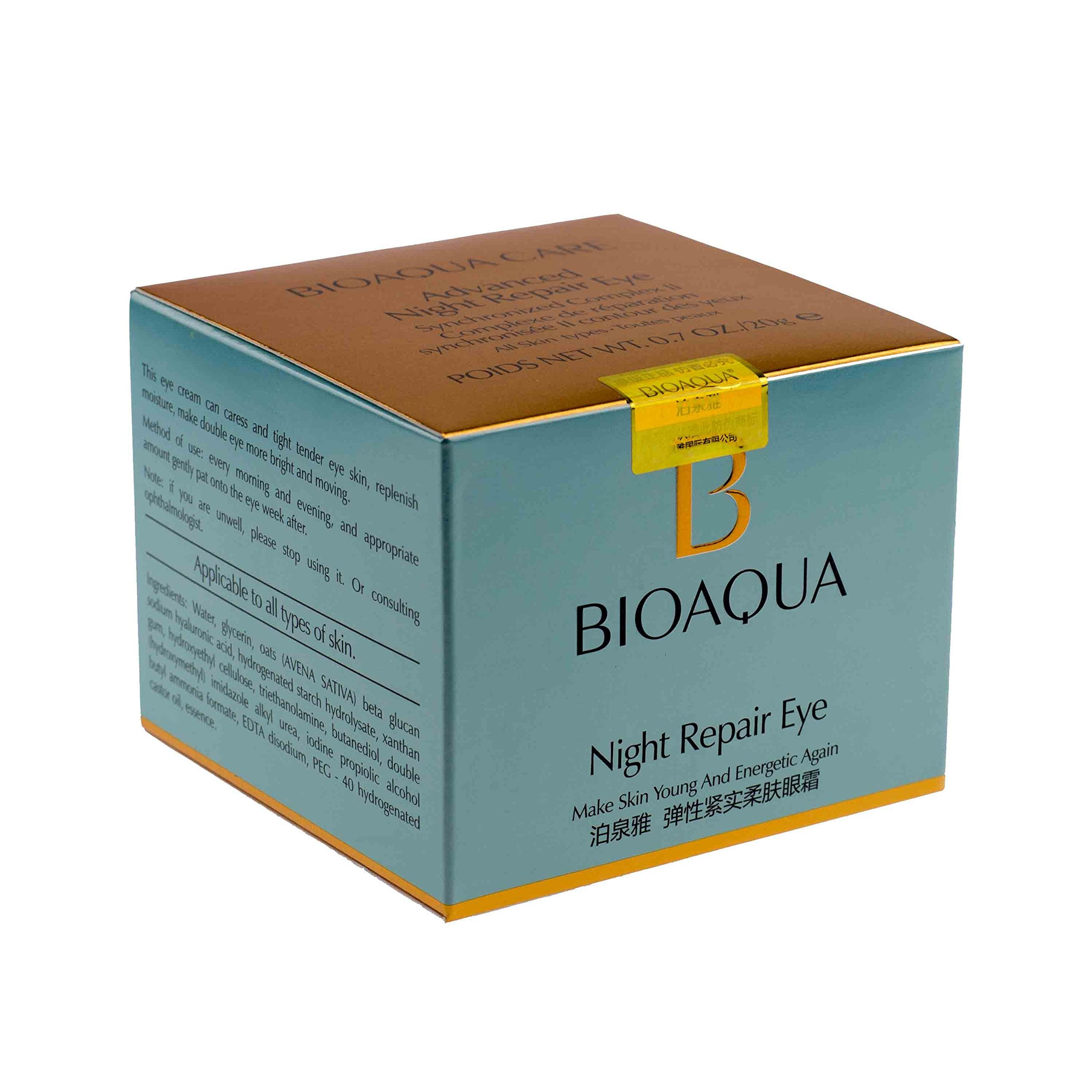 BIOAQUA Night Repair Delicate Skin Around Eyes Crystal Firming Tightening Cream