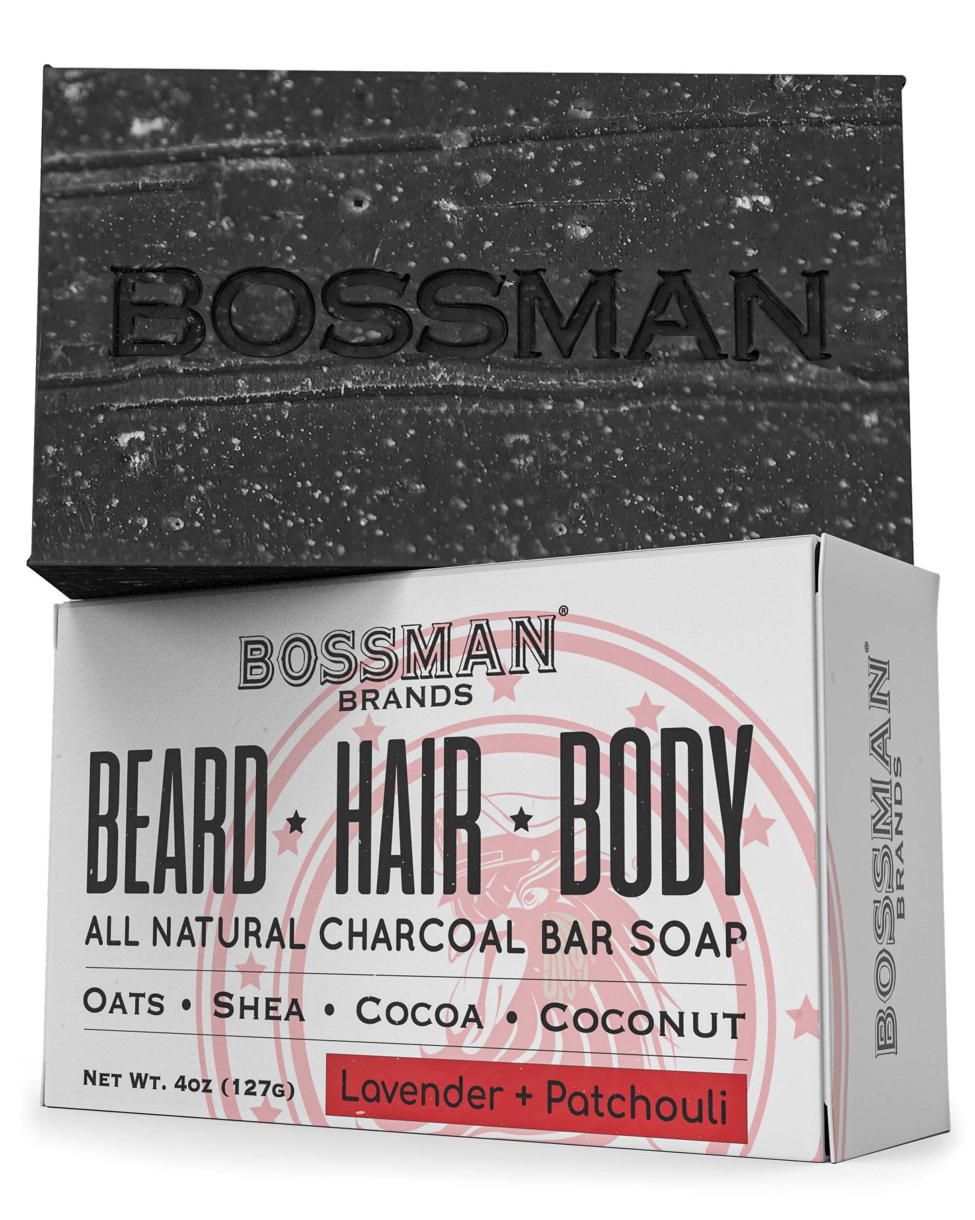 Bossman Brands Shampoo Beard Hair & Body Bar Soap