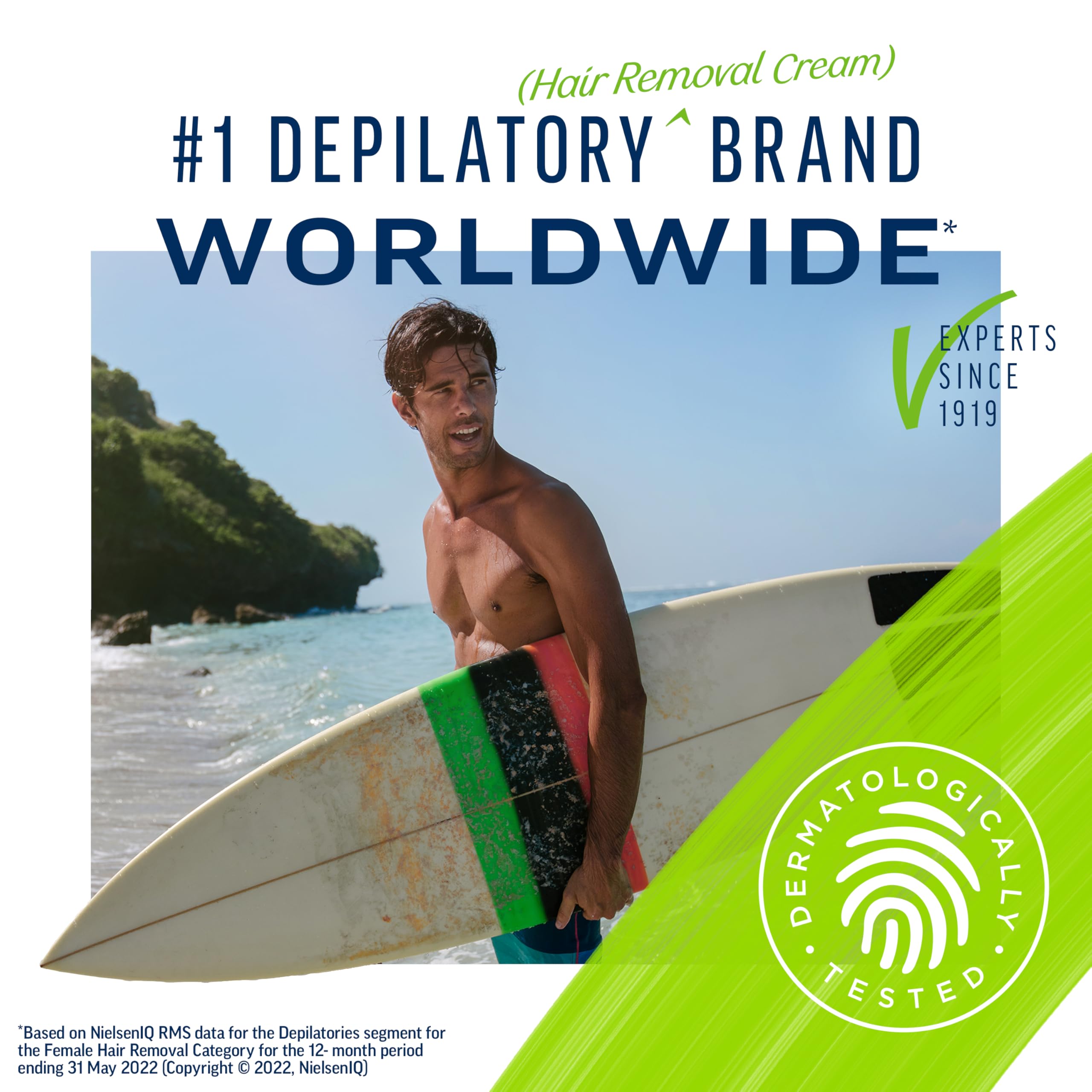 Veet Hair Removal Cream For Men, 5 Min Sensitive Skin, Hair Removal Gel For Body, Chest & Back, Dermatologically Tested, 13.5 FL OZ w/ Spatula