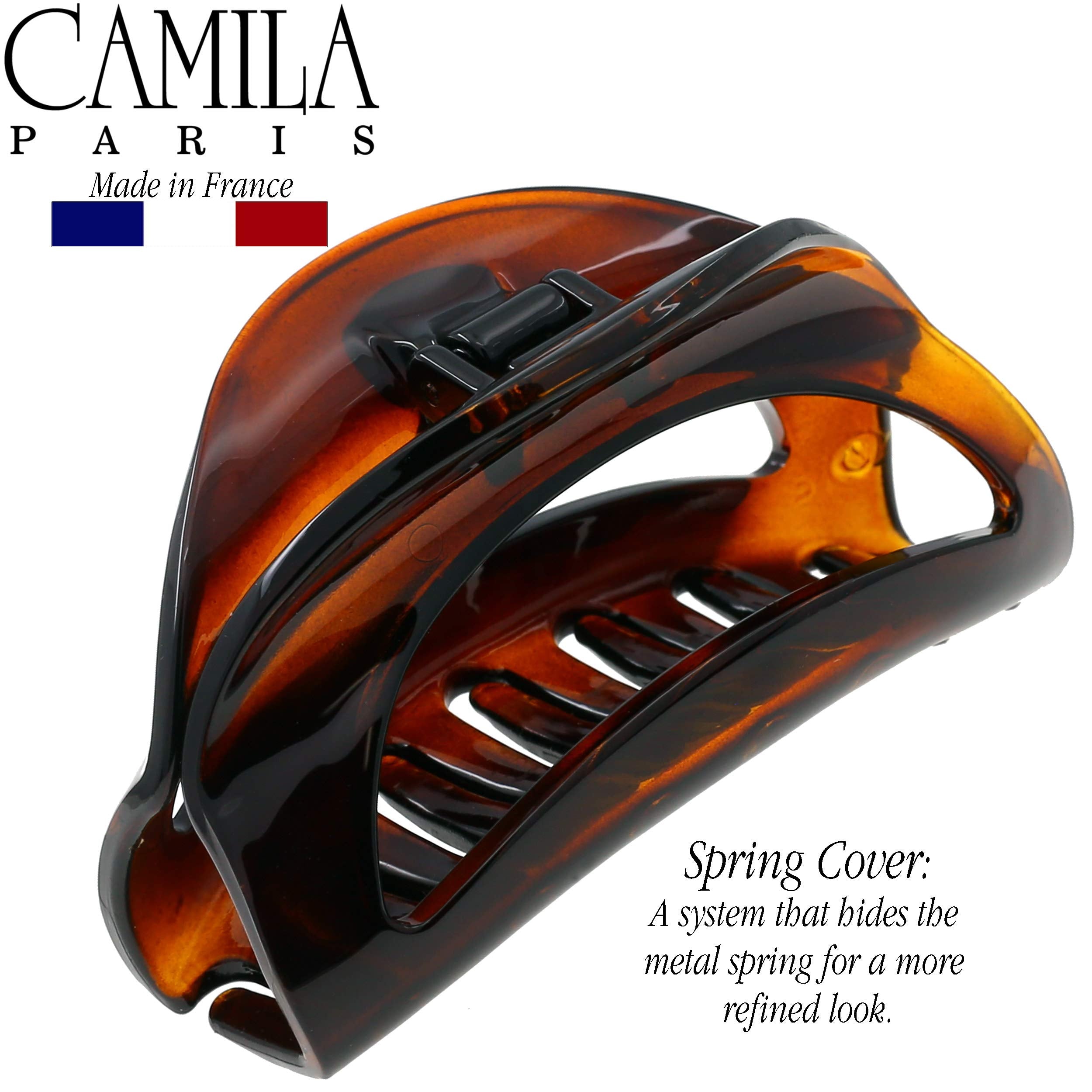 Camila Paris CP1561 French woman Hair Accessories (3 1/2) Hair Claw Clips. Strong and Durable Hair Ornaments. Made in France