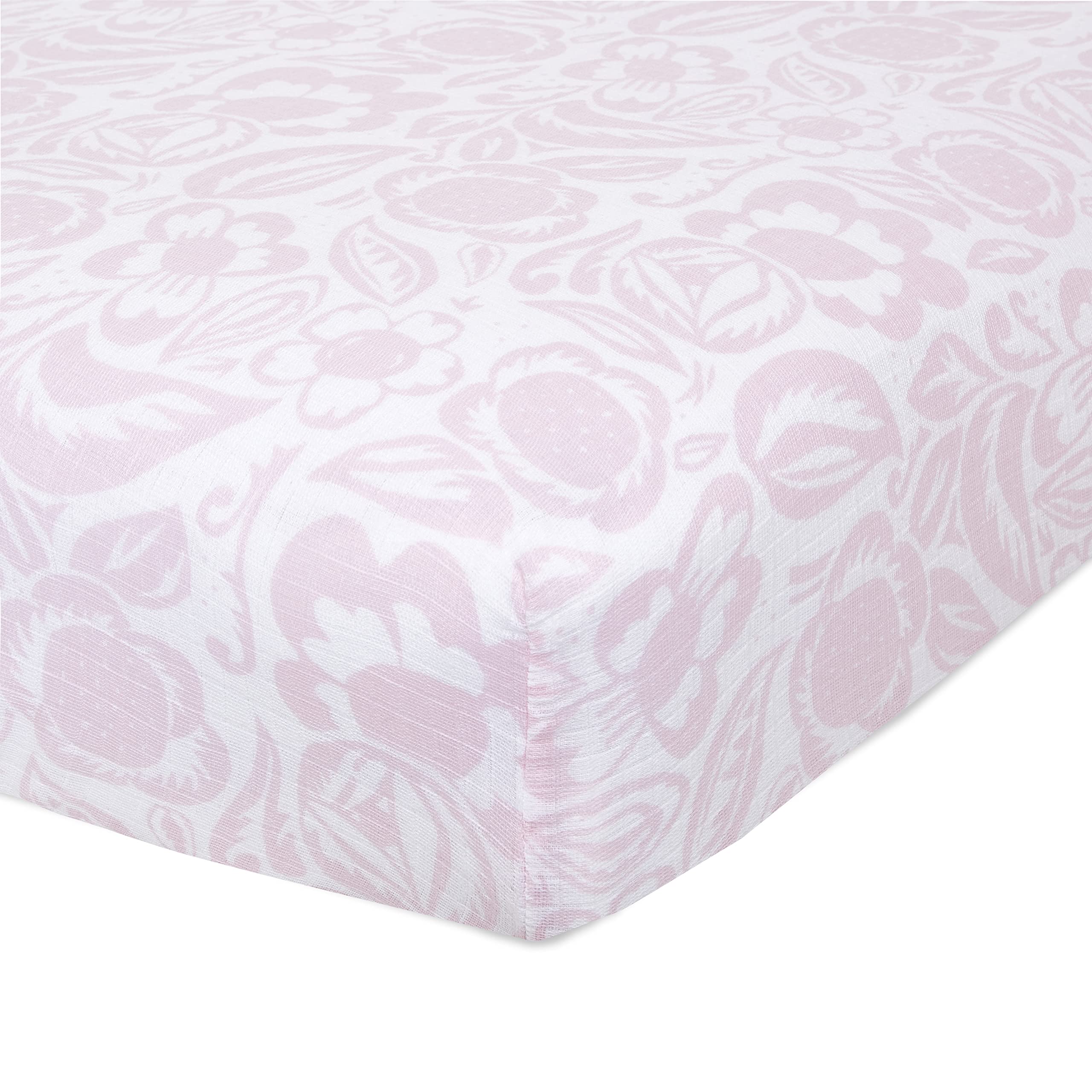 aden + anais Essentials Classic Crib Sheet, 100% Cotton Muslin, Super Soft, Breathable, Tailored Snug Fit, Damsel - Savoy