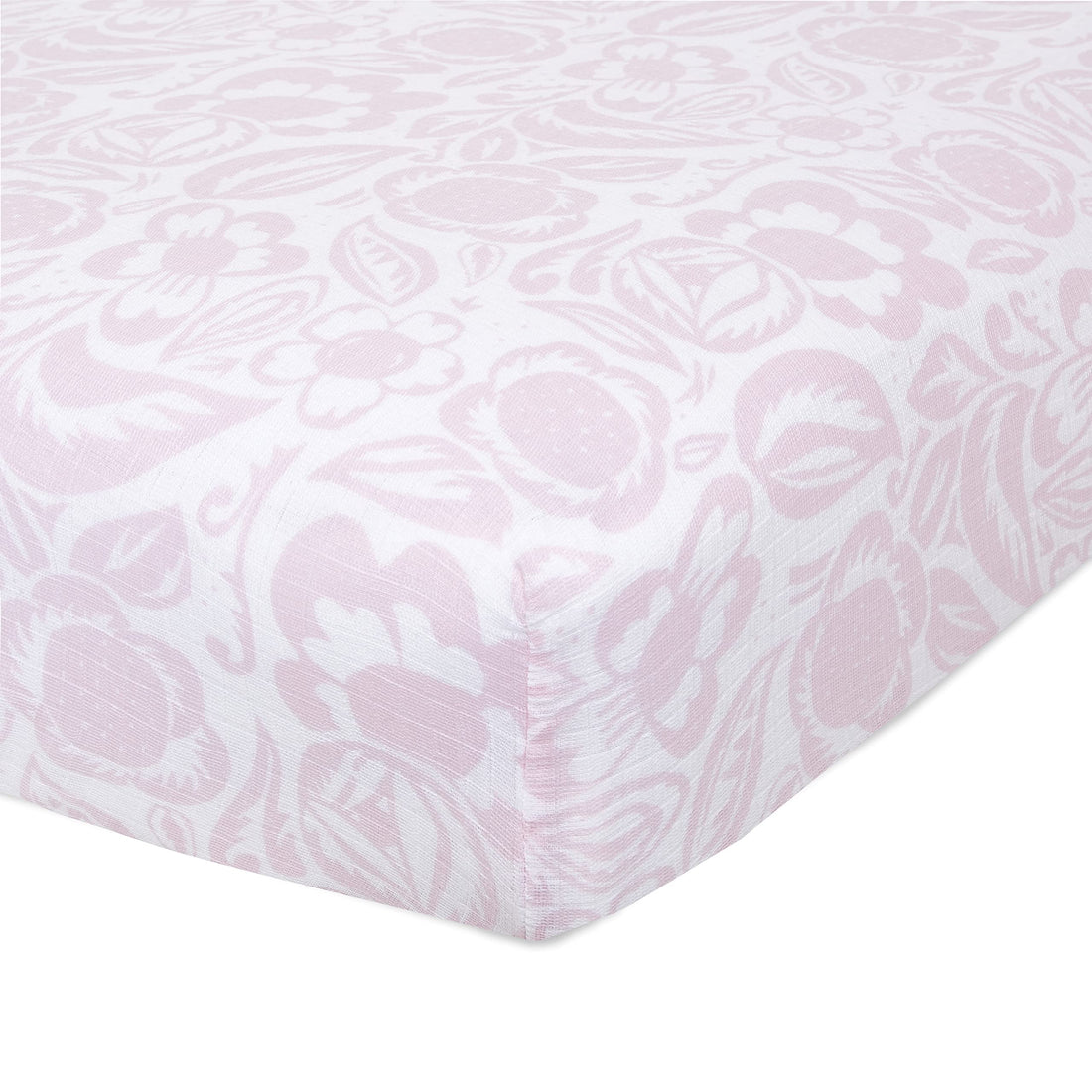 aden + anais Essentials Classic Crib Sheet, 100% Cotton Muslin, Super Soft, Breathable, Tailored Snug Fit, Damsel - Savoy