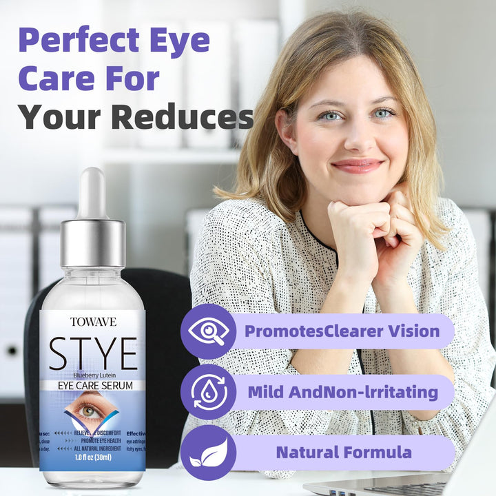 Stye Eye Treatment, Natural Relief Drops Serum for Styes Chalazion and Blepharitis, Fast Chalazion Remover for Restore Healthier Eye Skin (1 Floz) (1 Fl Oz (Pack of 1), Original)