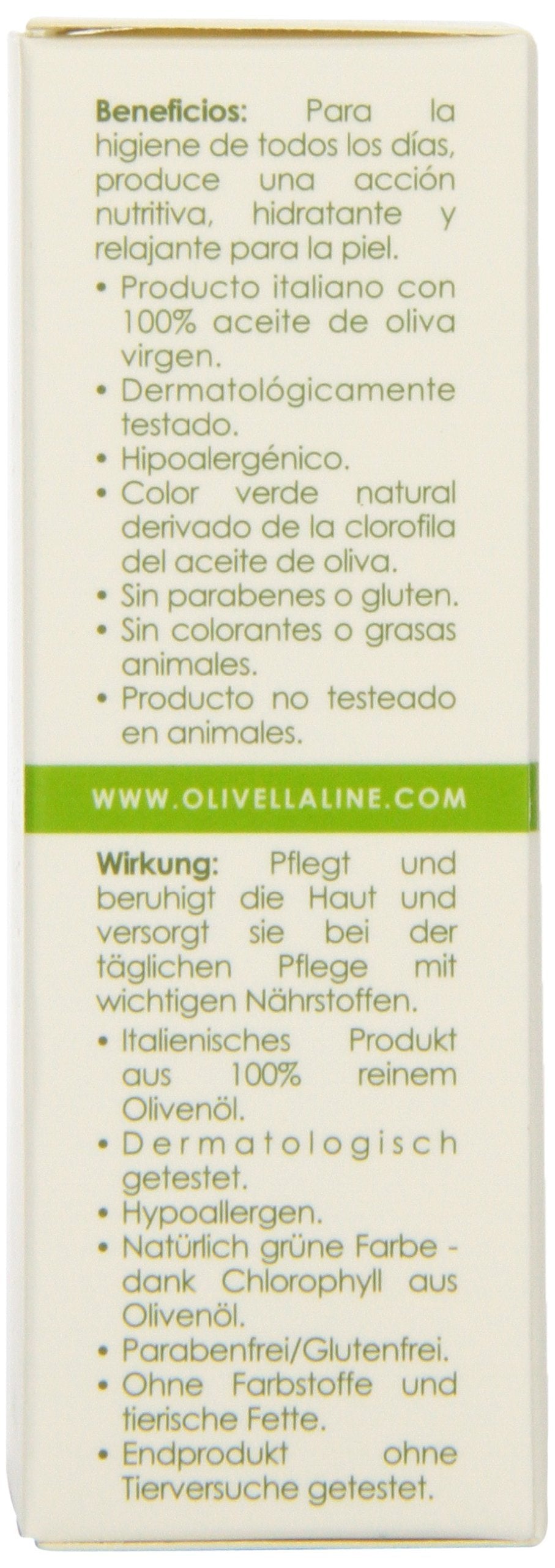 Olivella Face and Body Soap, Scented All-Natural 100% Virgin Olive Oil from Italy, 5.29-Ounce Bars (Pack of 12)