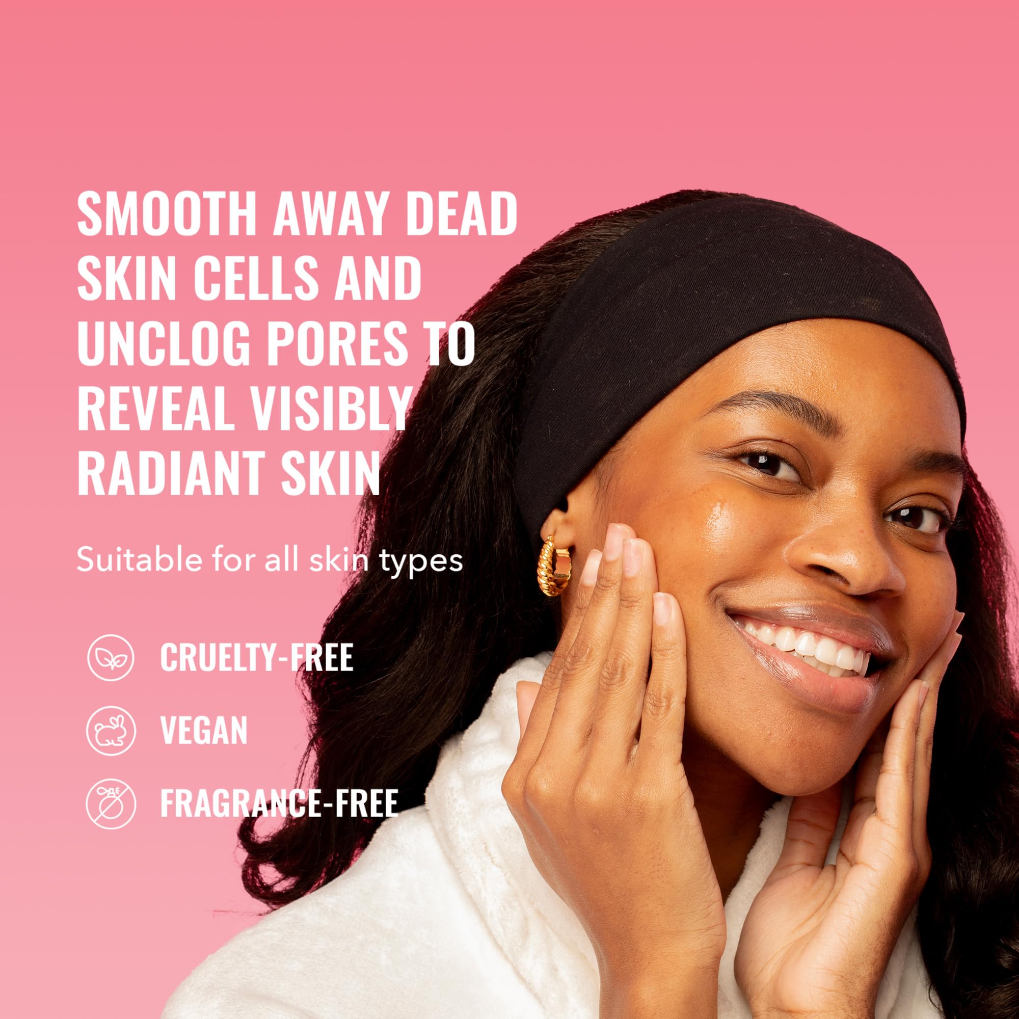 Good Molecules Overnight Exfoliating Treatment - Facial Exfoliant with AHA for Tone and Texture - Pore Minimizer, Skincare for Face with Salicylic Acid