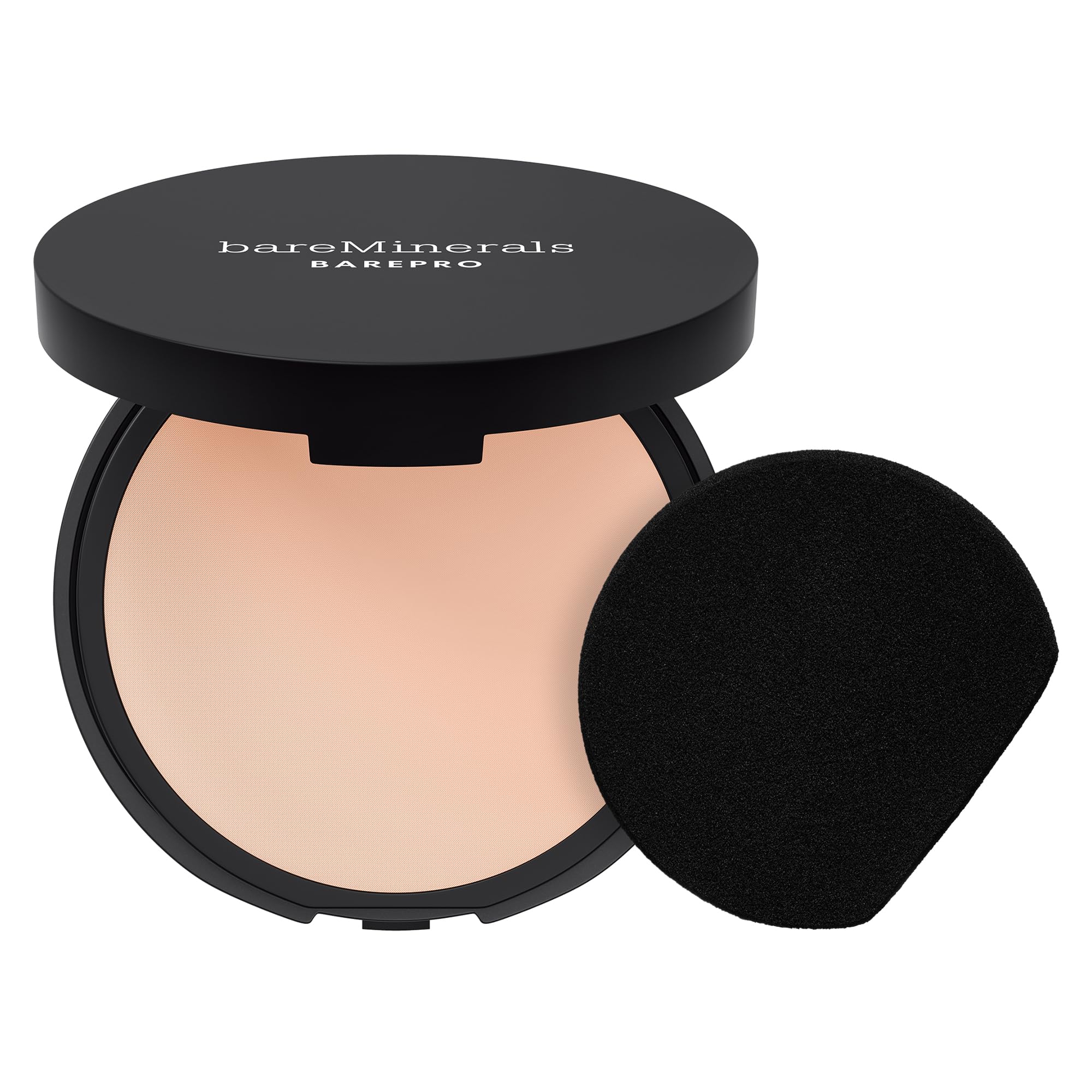 bareMinerals Barepro 24HR Skin-Perfecting Powder Foundation, Matte Pressed Powder Foundation Full Coverage with Plant-Based Squalene, Oil Control, Vegan - Fair 10 Neutral