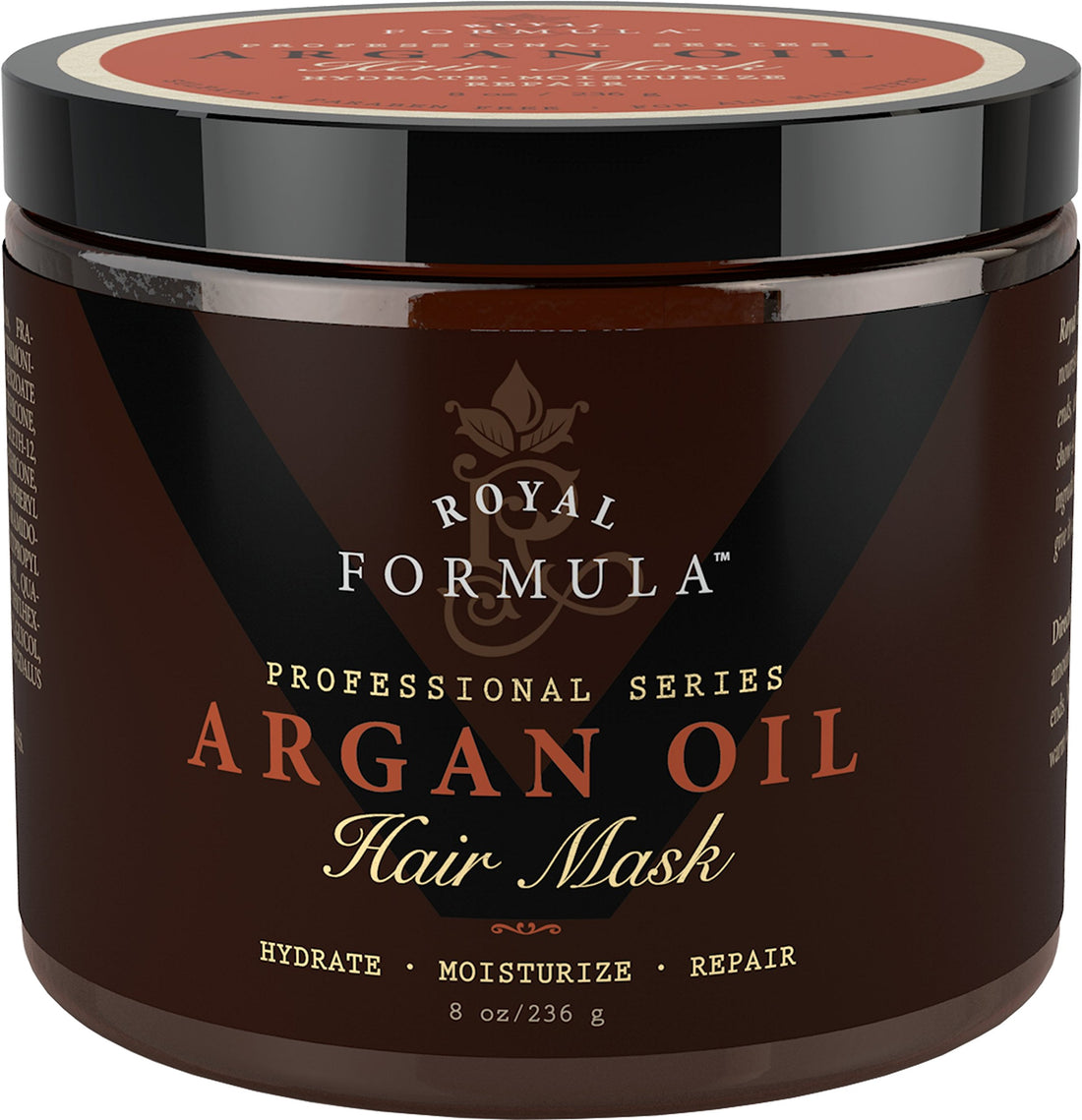 Argan Oil Hair Mask, 100% Organic Argan Almond Oils - Deep Conditioner Hair Treatment Therapy, Repair Dry, Damaged, Color Treated Bleached Hair - Hydrates Stimulates Hair Growth, 8 Oz