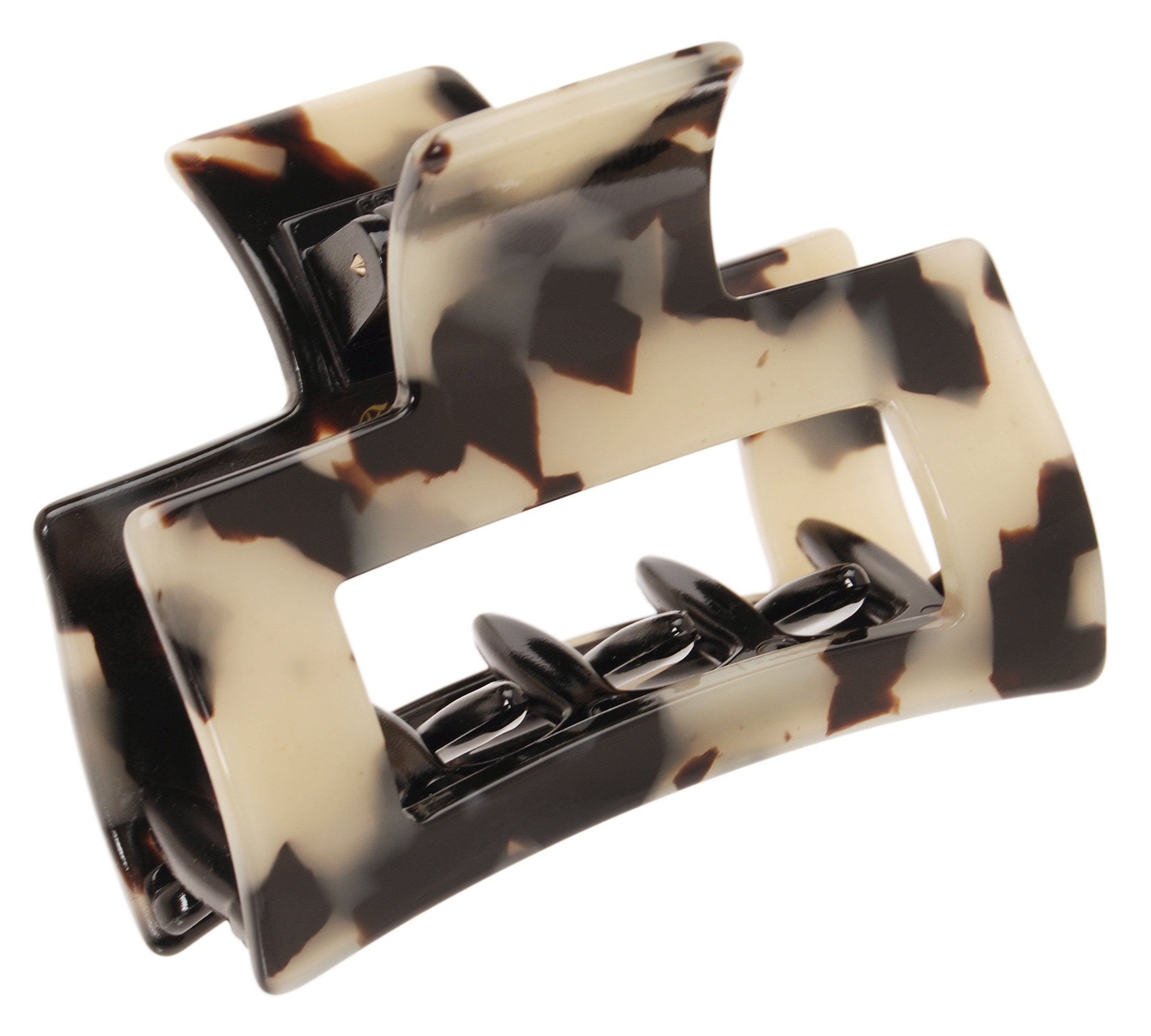 Ivory Tokyo : France Luxe Cutout Rectangle Jaw - Ivory Tokyo