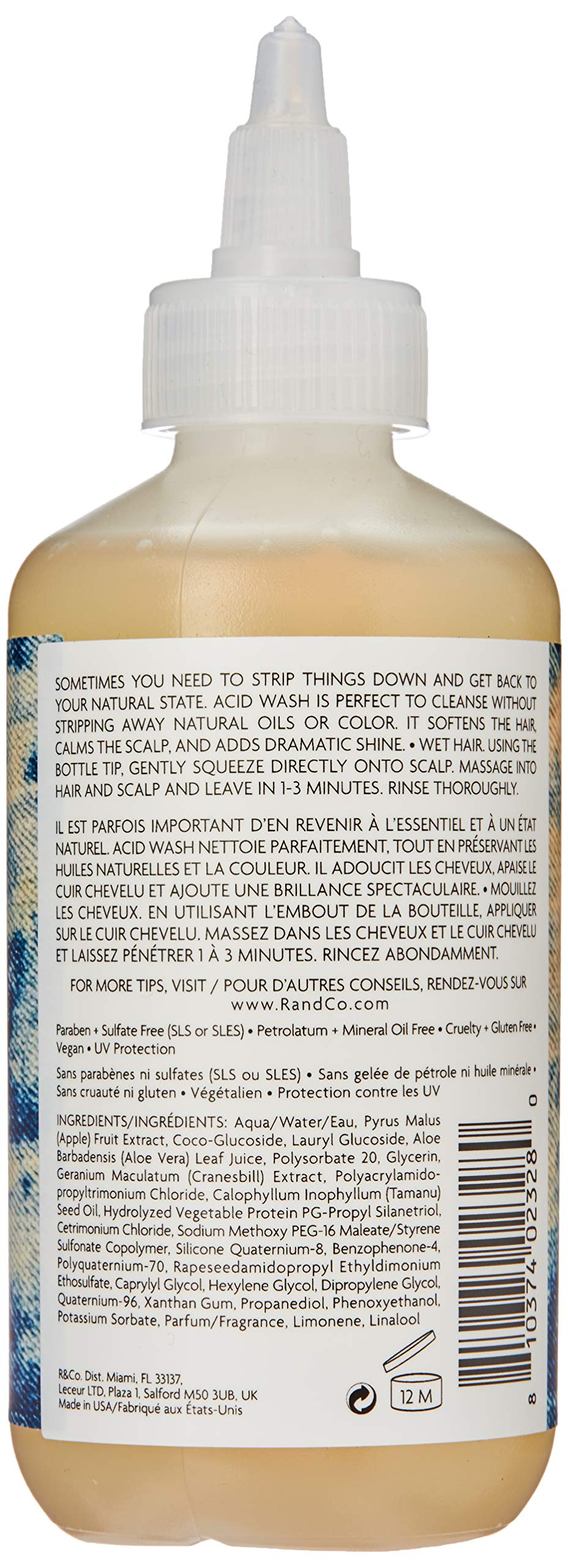 R+Co Acv Cleansing Rinse Acid Wash, 6 Fl. oz.