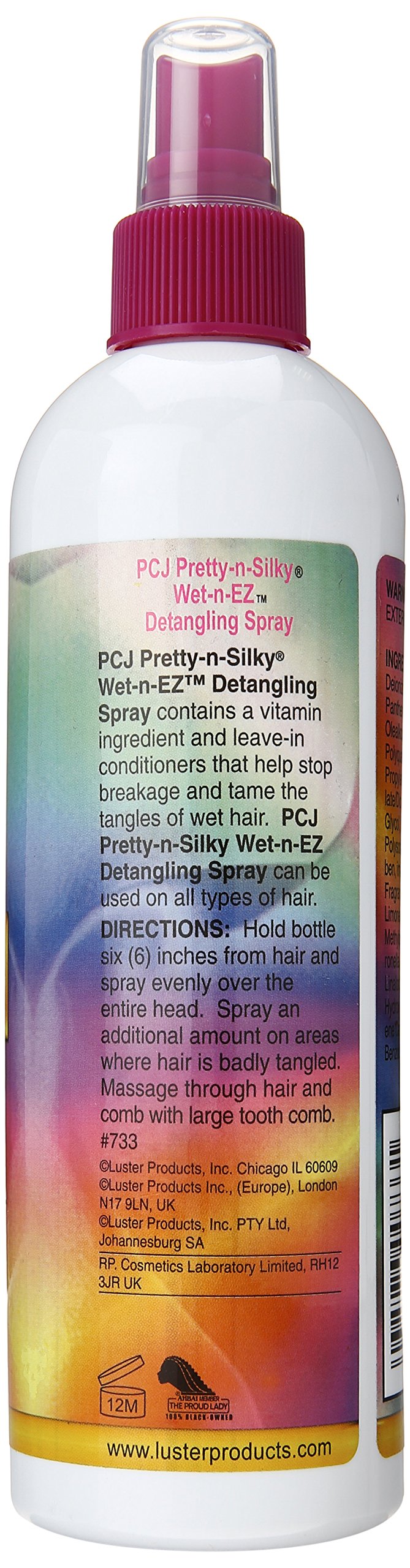 Luster's PCJ Pretty -n- Silky Wet-n-EZ Detangling Spray 12 oz.