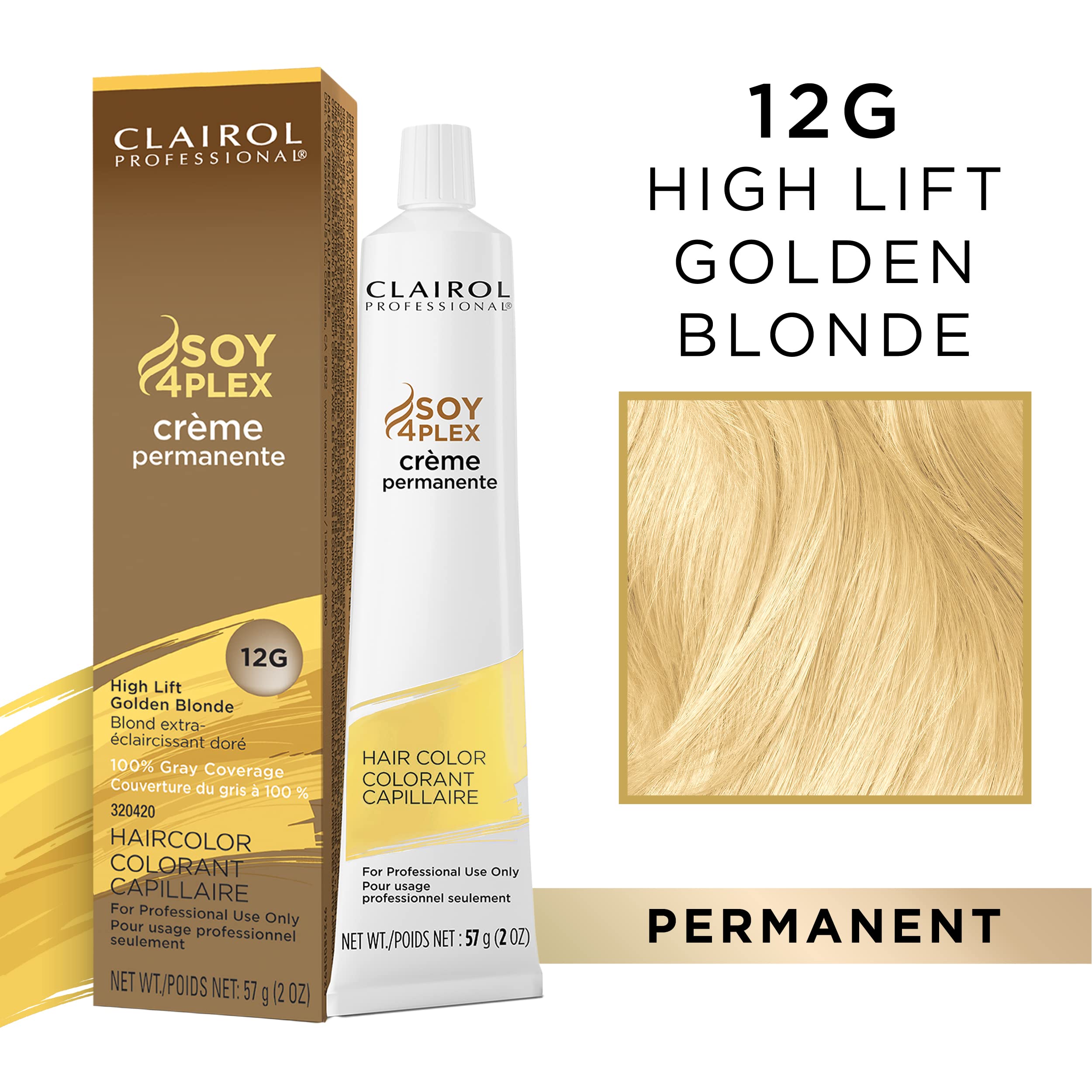 Clairol CrÃƒ¨me Permanent 12G High Lift Golden Blonde, 2 oz