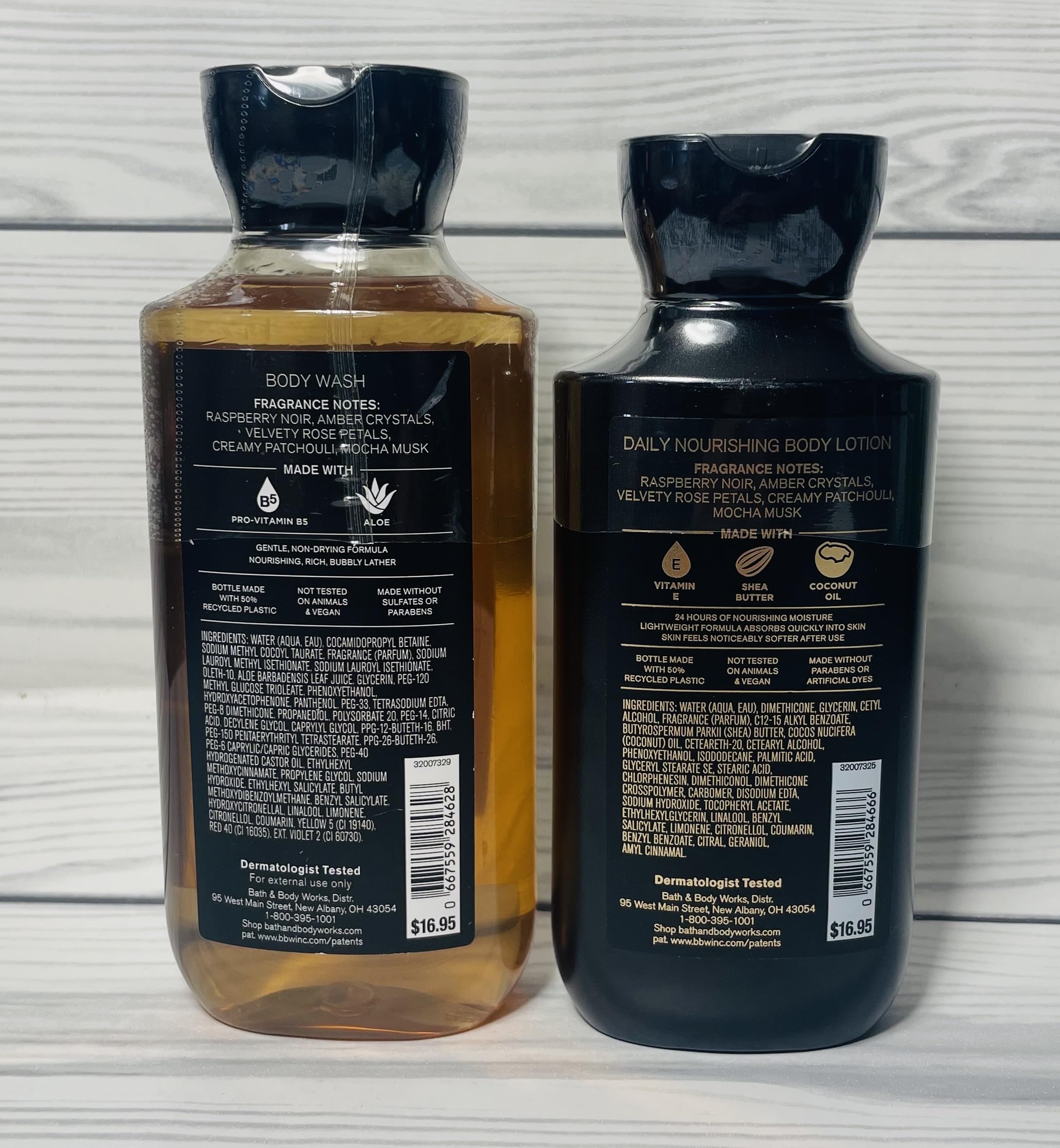 Bath & Body Works Into The Night Lotion and Body Gel Wash 2 Piece Set