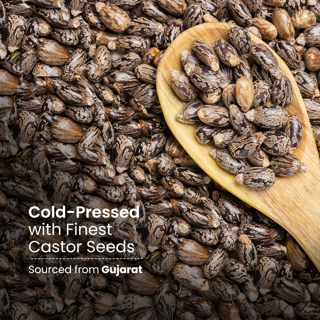 Nat Habit Cold Pressed Castor Oil for Skin & Hair, 200ml | Pure & Natural, Additive-Free