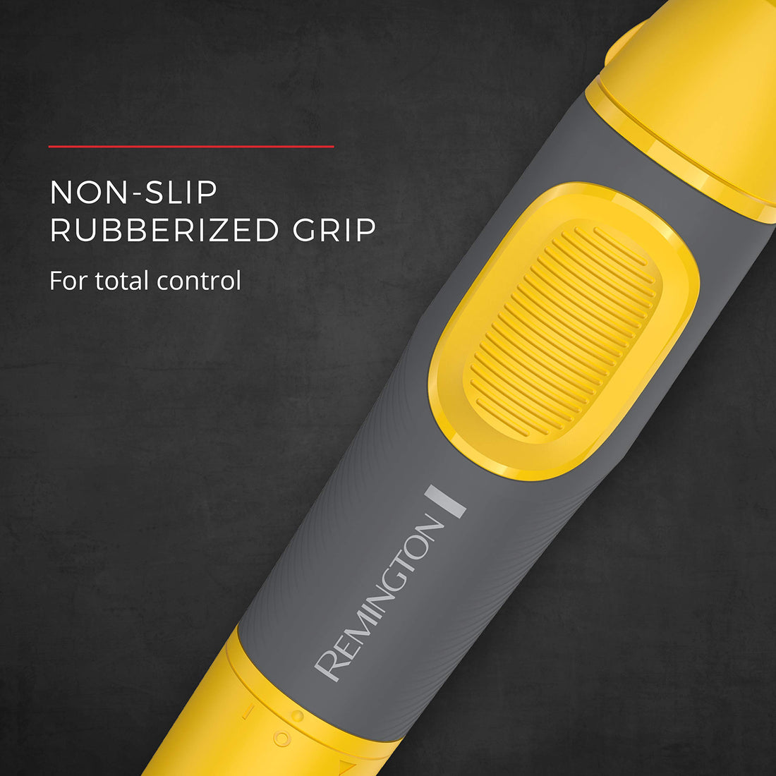 Remington Virtually Indestructible Nose, Ear & Brow Trimmer Yellow Ne3871-Battery Powered Men