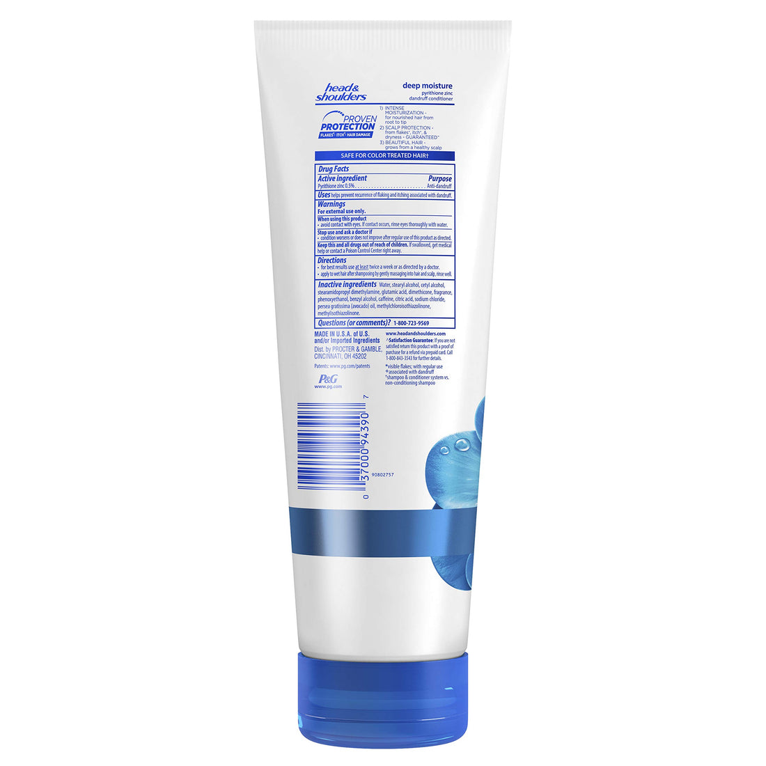 Head & Shoulders Deep Moisture Dandruff Conditioner, 10.6 Fluid Ounce