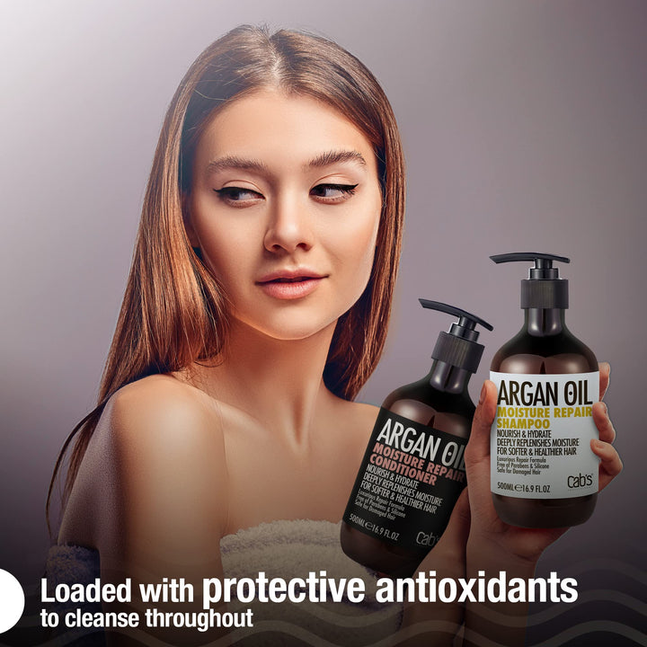 Moroccan Argan Oil Conditioner - Restorative & Sulfate Free- for All Hair Types, Women and Men, Best Gift for Damaged, Curly or Frzzy Hair - Paraben Free/Safe for Color Treated Hair