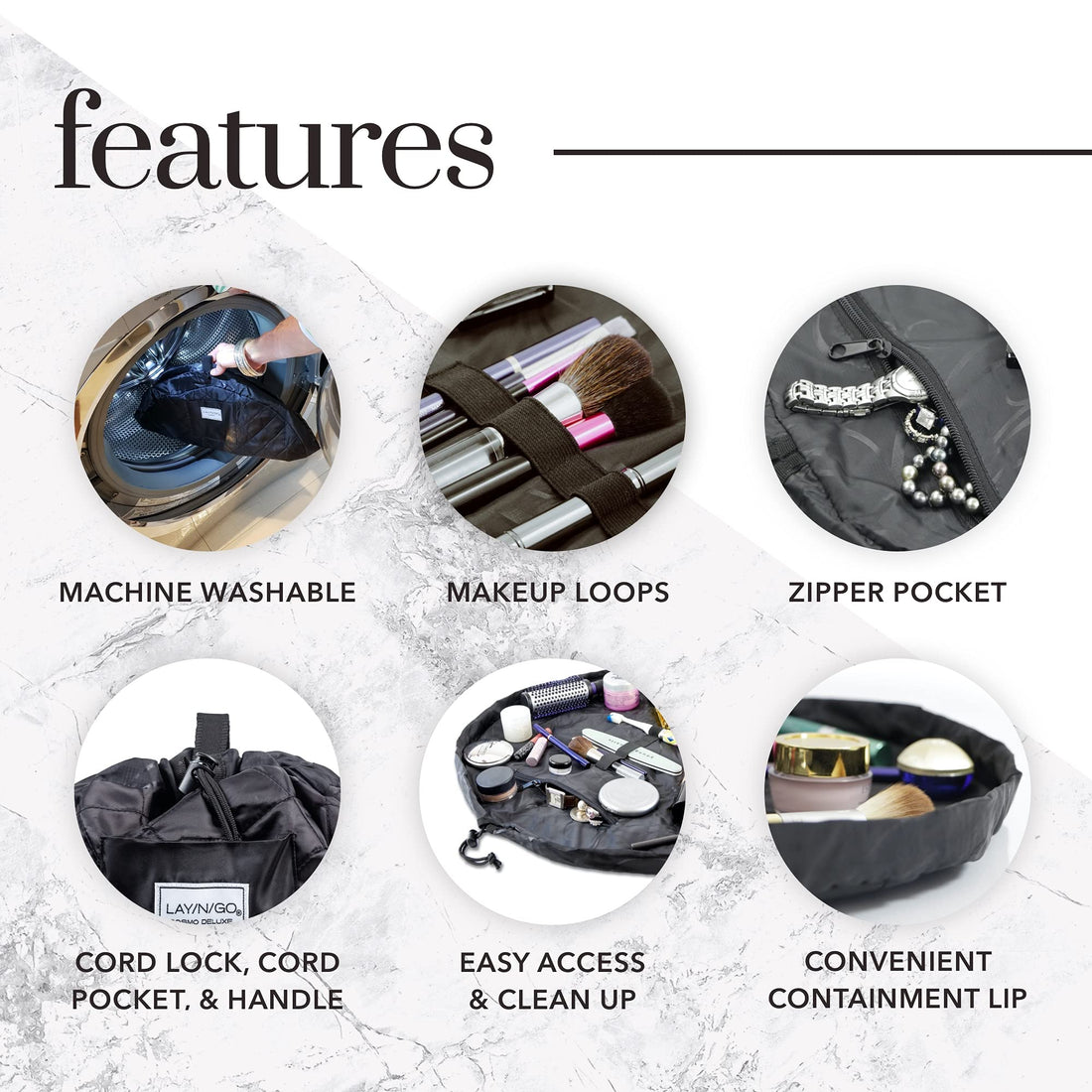 Lay-n-Go Cosmo Deluxe Cosmetic Bag, 22-Inch