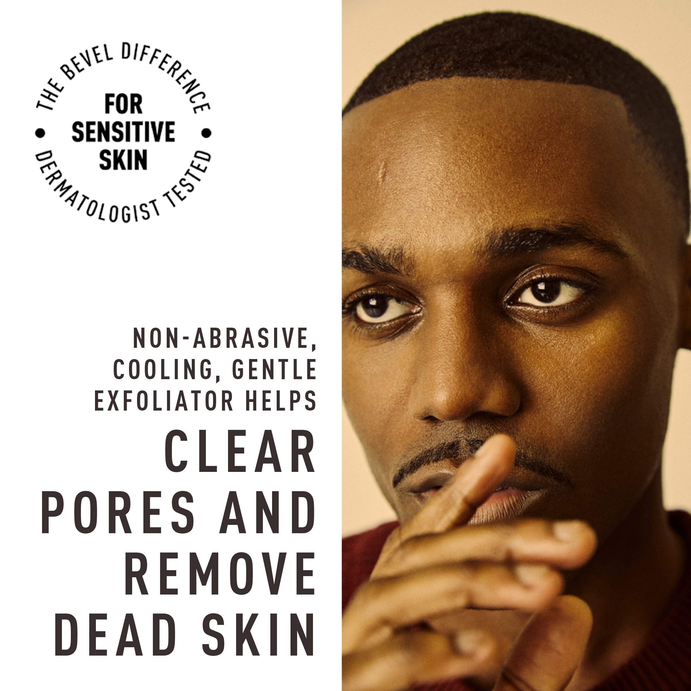 Bevel Face Wash, with Tea Tree Oil, Coconut Water, and Vitamin B3, to Cleanse, Hydrate and Revitalize Skin, 4 fl oz: Face Wash