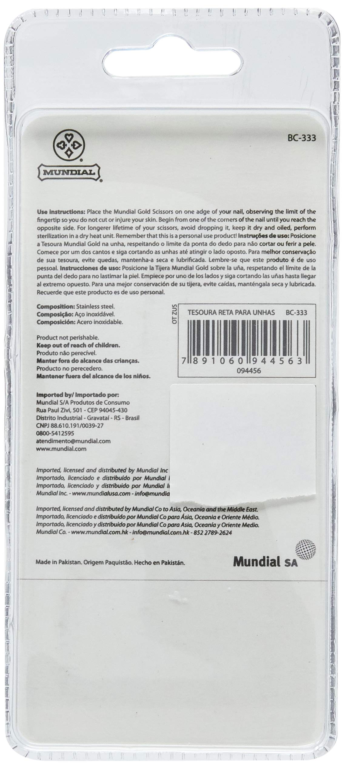 Gold Scissors 3 1/2 Straight Blades