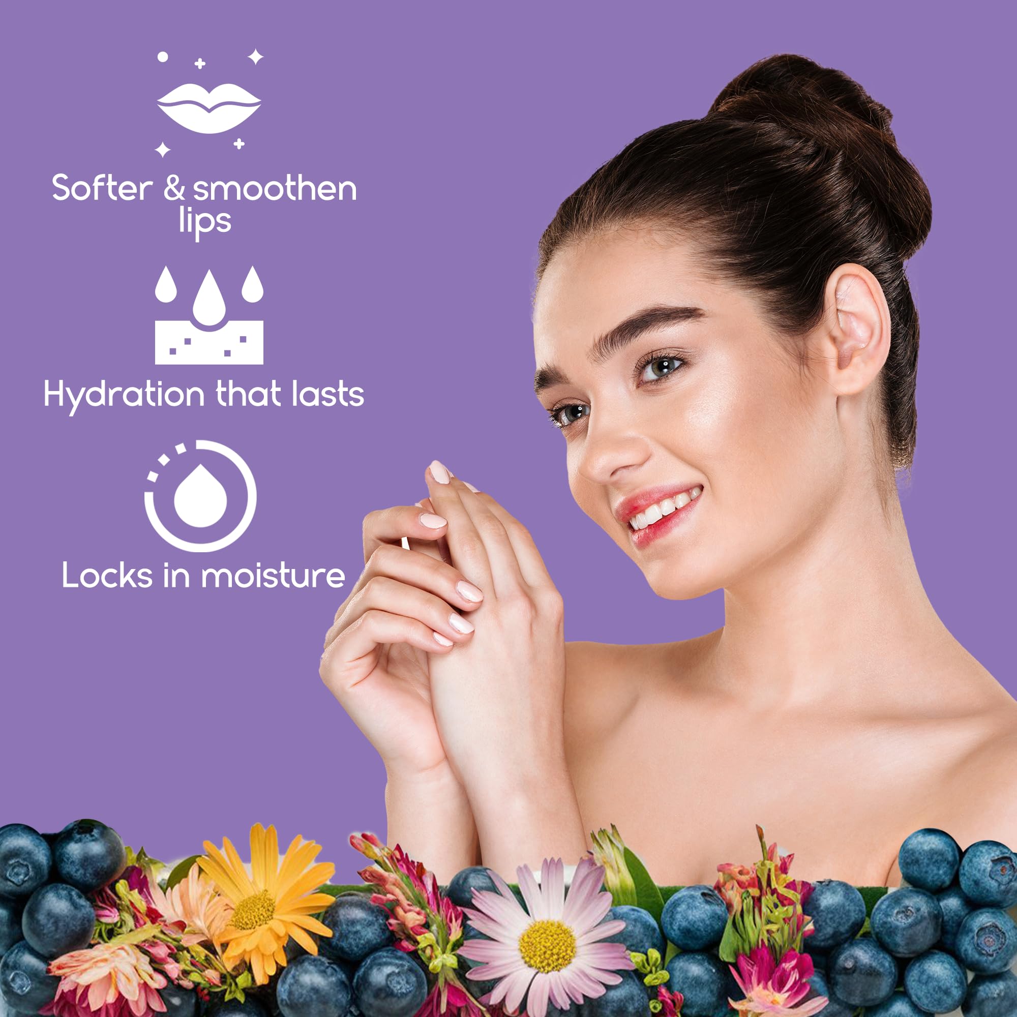 Lip Mask Overnight with Hyaluronic Acid & Collagen, Lip Sleeping Mask for Dry Cracked Lips, Moisturizing, Hydrating, Exfoliating Night Treatment for Lip Care (Berry)