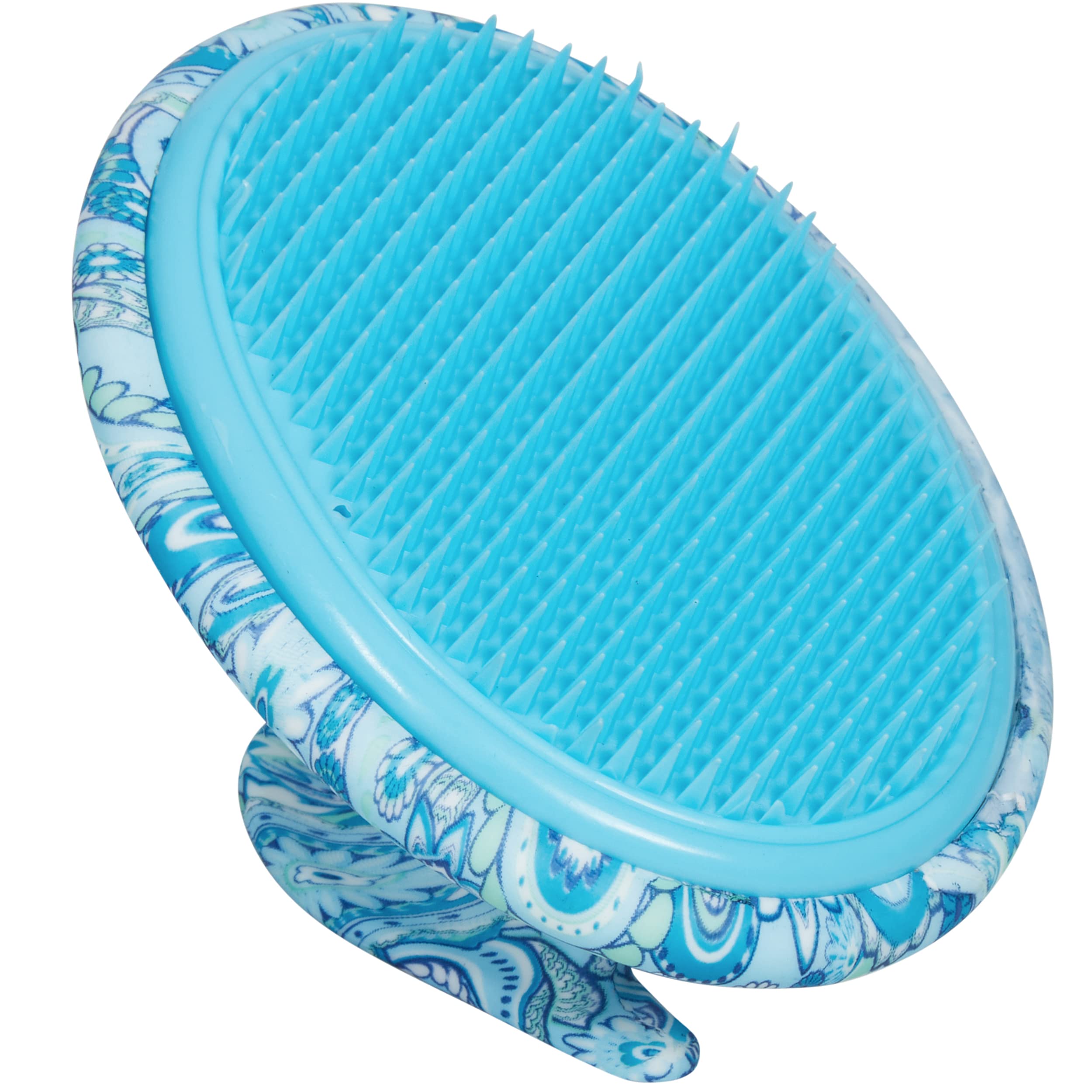 Dylonic Body Brush for Razor Bumps and Ingrown Hairs Treatment - 1pk Skin Exfoliator for Body Shaving Irritation, Strawberry Legs, Armpit, Bikini Line - Blue