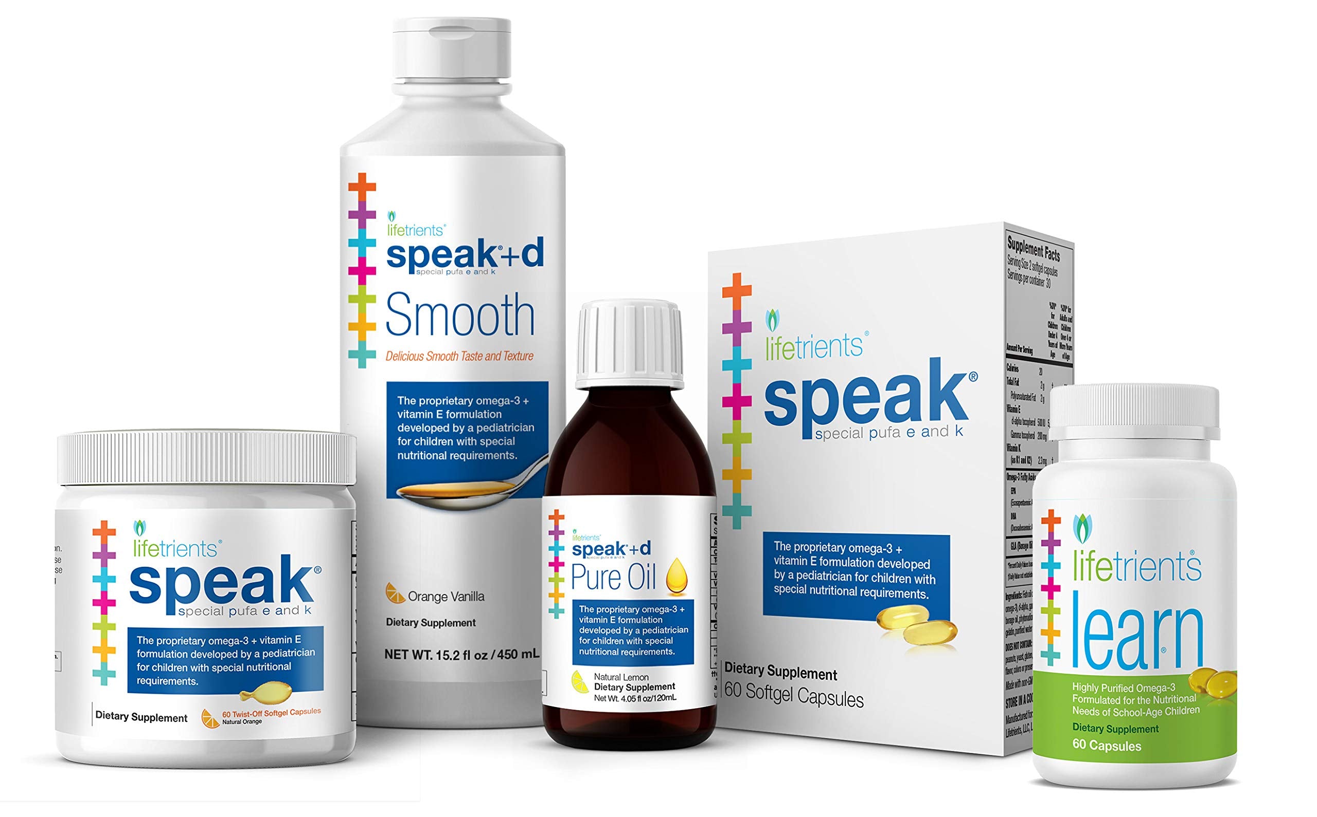 Lifetrients – Speak – 60 Softgels – Pediatrician Formulated to Support Children with Special Nutritional Requirements – Enhanced with Omega-3, Vitamin E’s, Vitamin D & Vitamin K’s