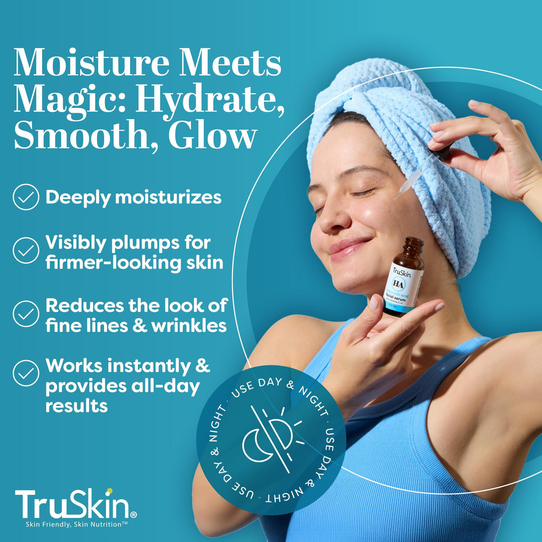 TruSkin Face Serum Trio – Hyaluronic Acid, Vitamin C & Retinol Serum for Face – Anti Aging Skin Care Set for Women – Skincare for Bright, Smooth, Hydrated & Firmer-Looking Skin, 1 fl oz, 3 Bottles