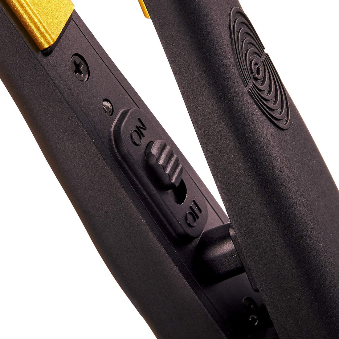 Hot Beauty Professional Ceramic Mini Flat Iron 1/2 Anti-Frizz Extreme Smooth- (Black HFIM050NB)