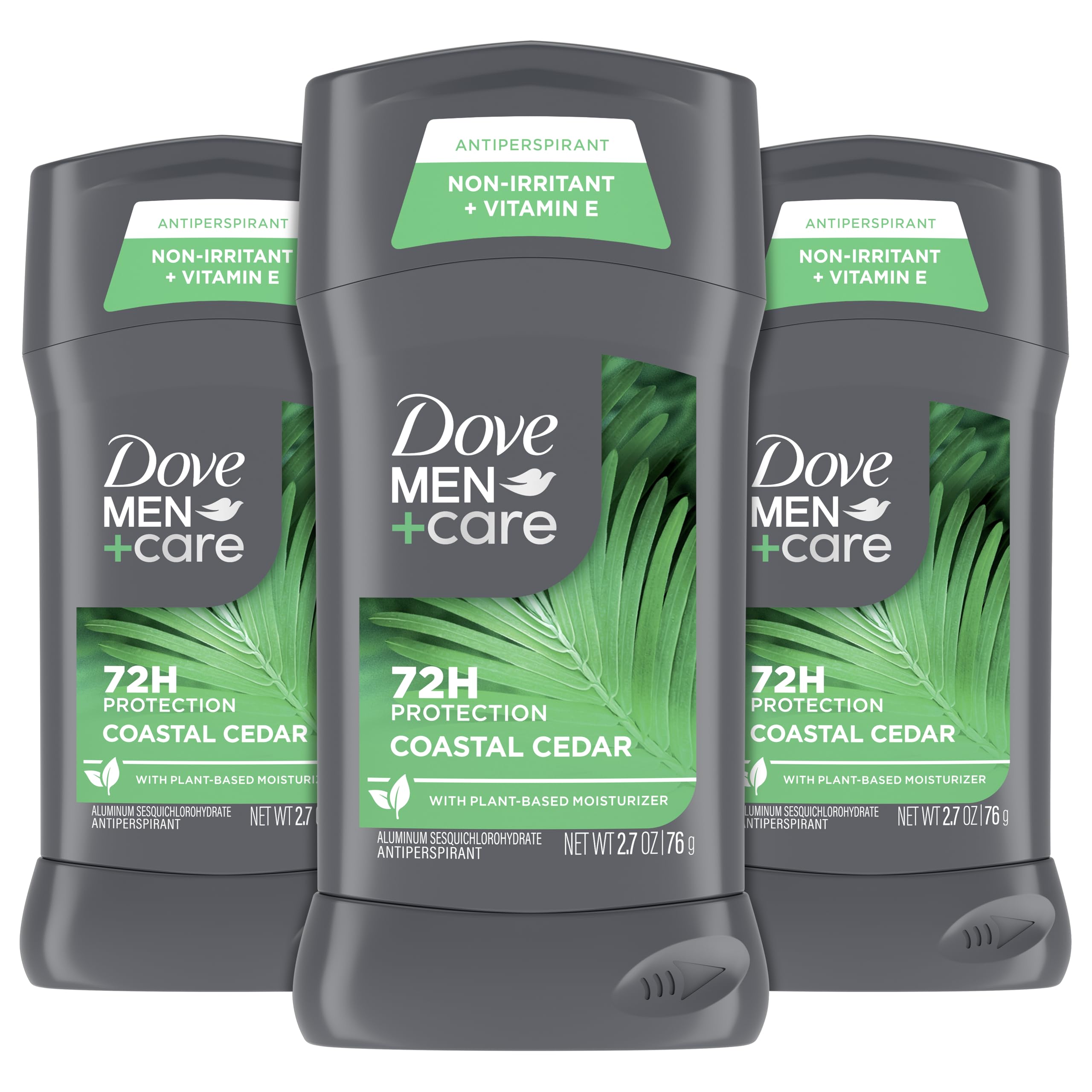 DOVE MEN + CARE Antiperpirant 3 Pack Coastal Cedar Deodorant for Men 2.7oz