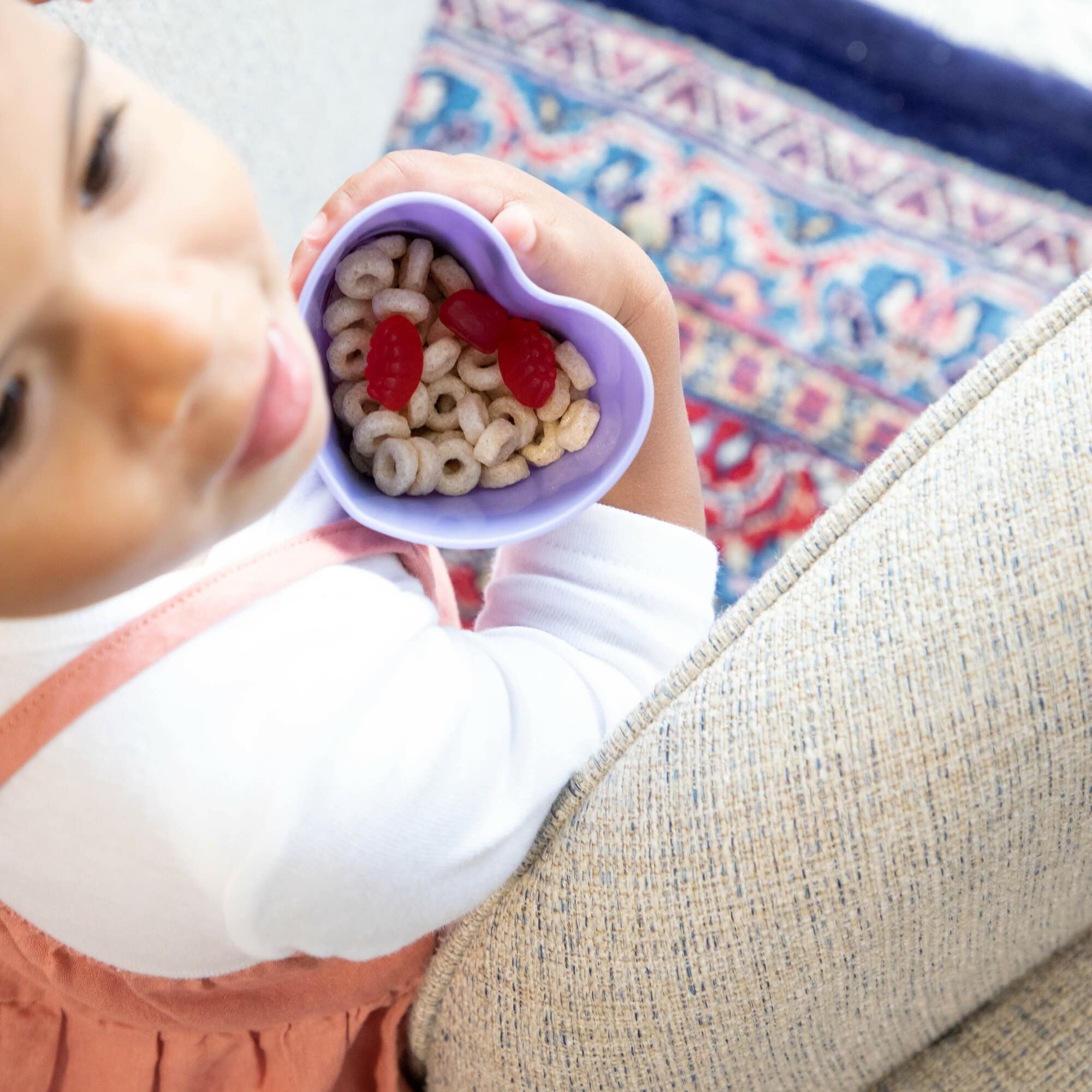 The First Years Heart Shaped Toddler Cups - Training Toddler Cups for Snacks and Drinks - Toddler Easter Basket Stuffers - Heart Shaped Baby Training Cup - 6 Oz - 5 Count