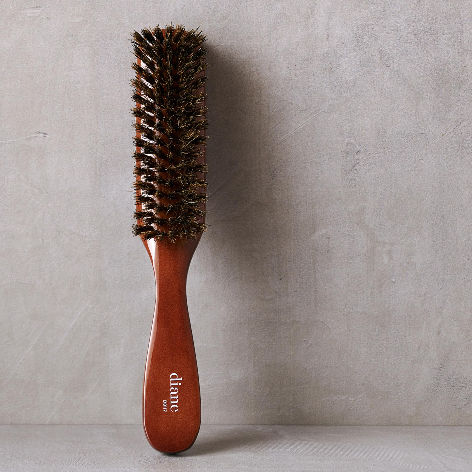 Diane 100% Boar Medium Styling 7 Row Brush : firm boar bristle, Styling 8.5-Inch
