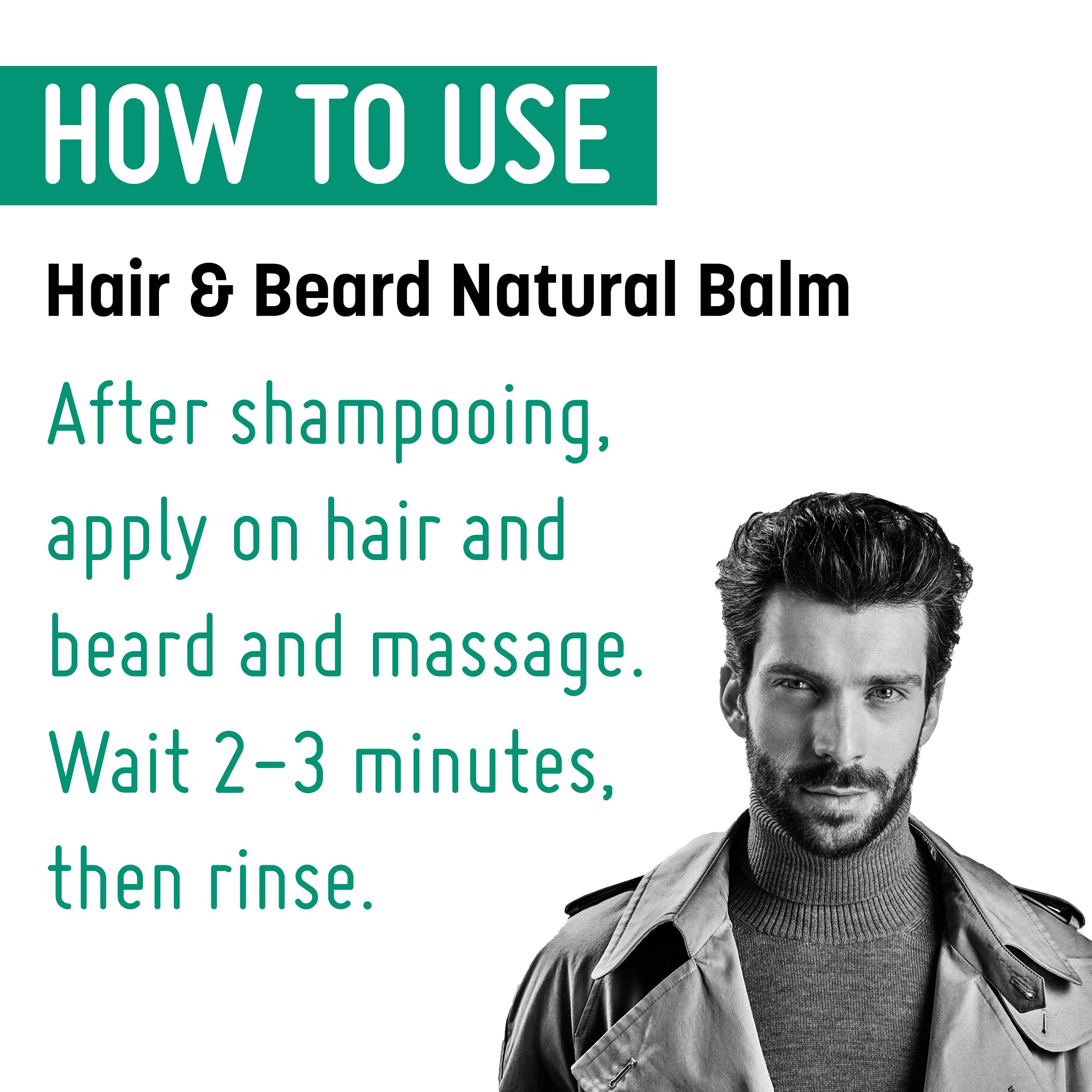 Framesi Barber Gen Hair & Beard Natural Balm, 8.4 fl oz, Beard Balm for Men