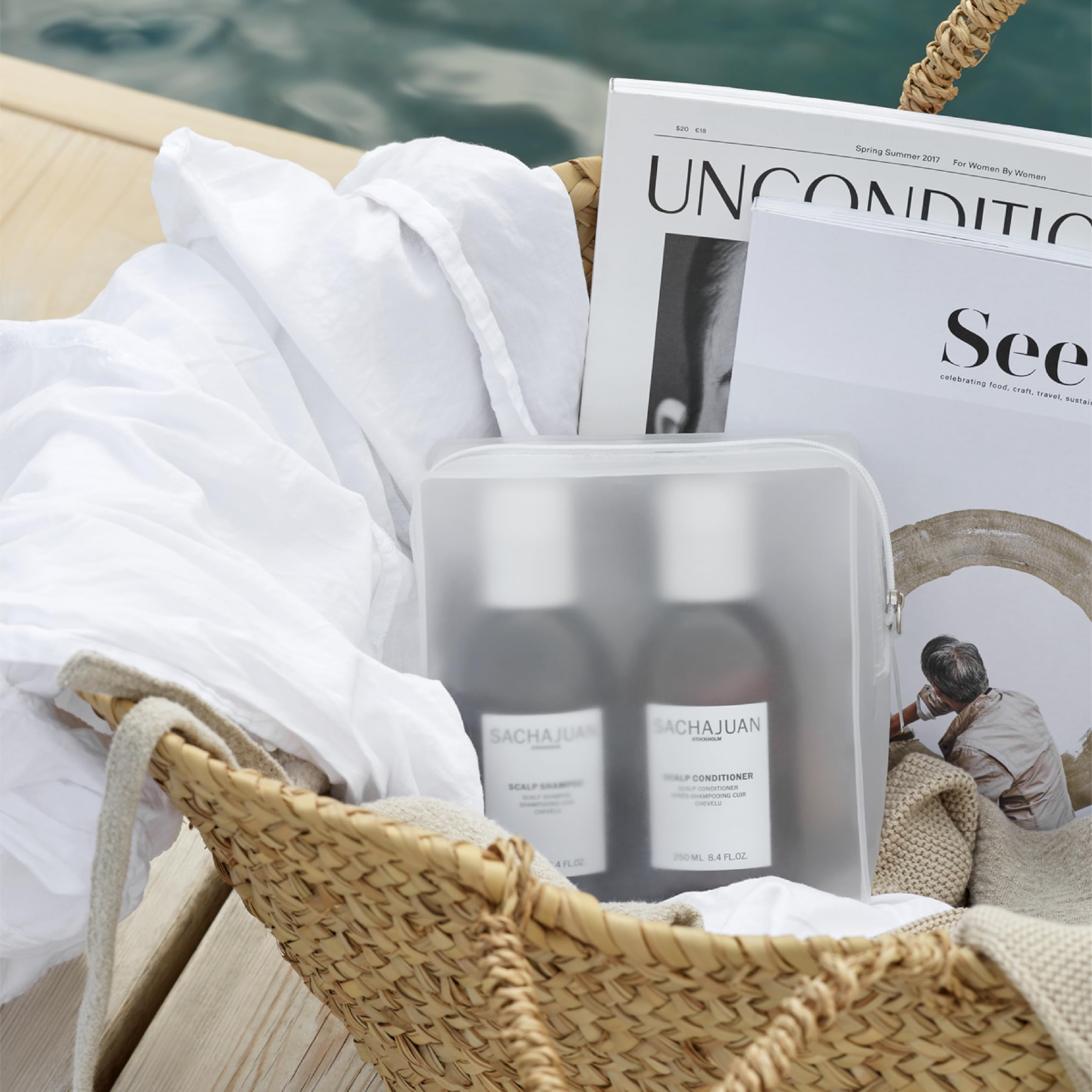 SACHAJUAN Scalp Shampoo and Conditioner Set | Itch Relief and Calming | Anti-Dandruff | 8.45oz (Pack of 2)