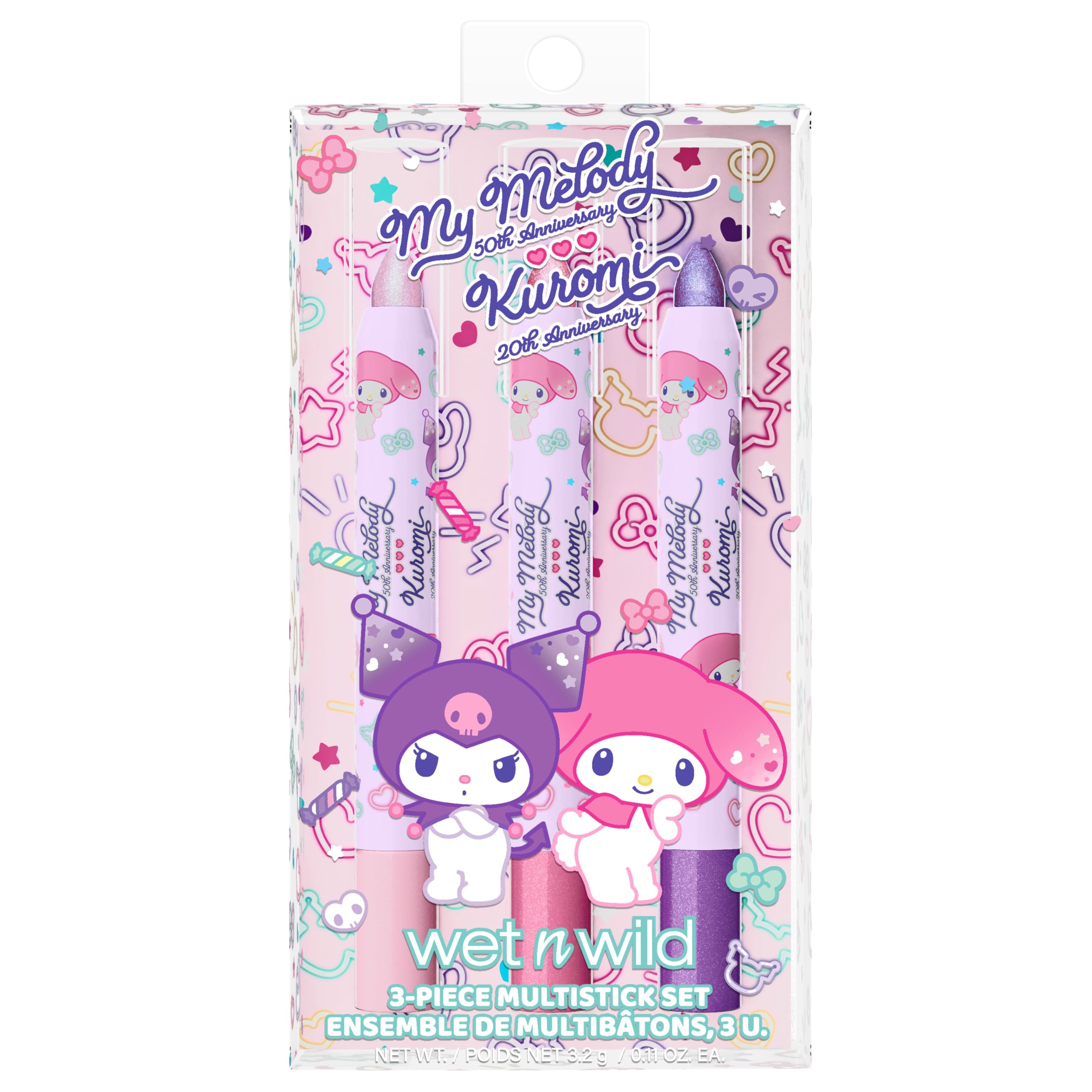 wet n wild My Melody and Kuromi 3-Piece Multistick Set