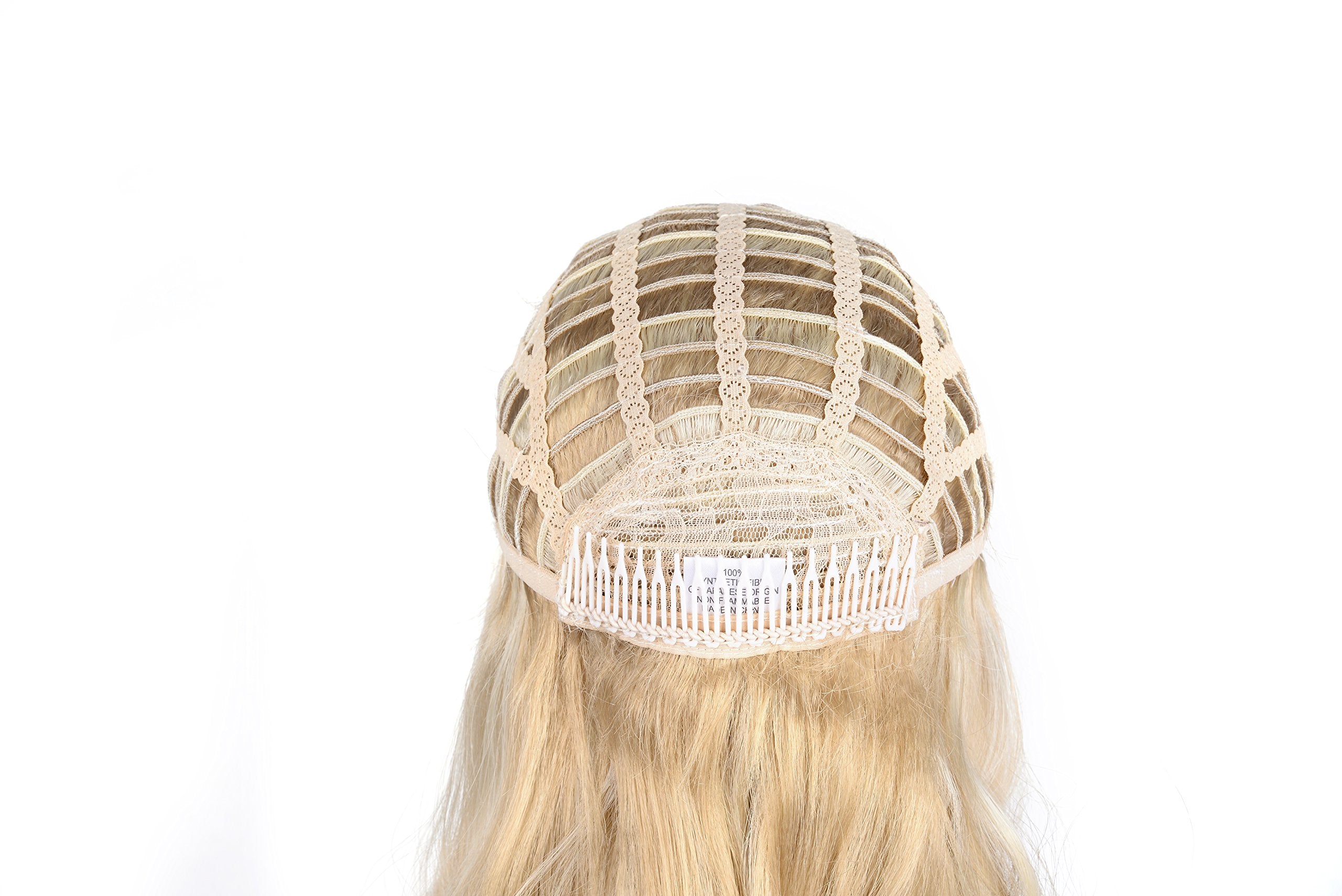 R1488H : OneDor 23 Curly 3/4 Ladies Half Wig Kanekalon Hair Synthetic Wigs with Comb on a Mesh Head Cap (R1488H)