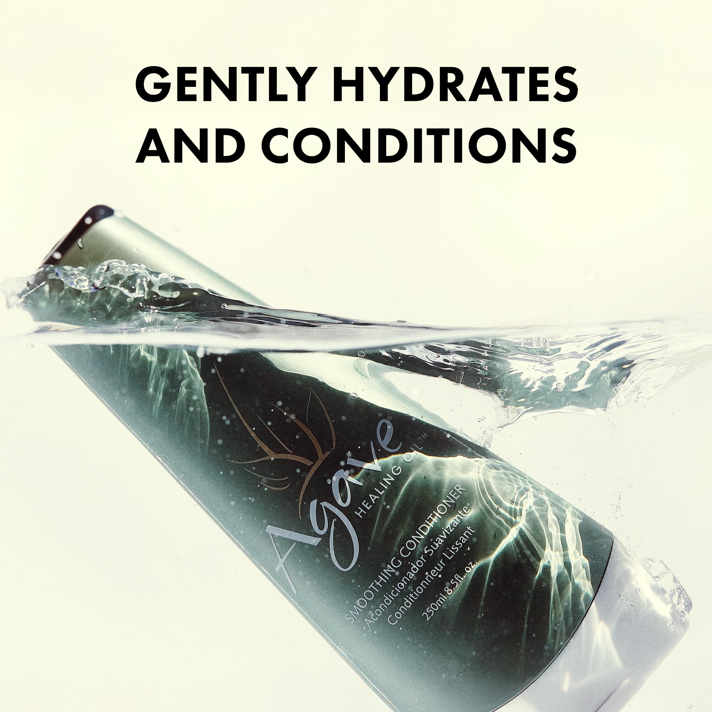 Agave Smoothing Conditioner Lightweight Moisture Infusion & Frizz Control, Sulfate-Free, Color-Safe, 8.5 fl oz