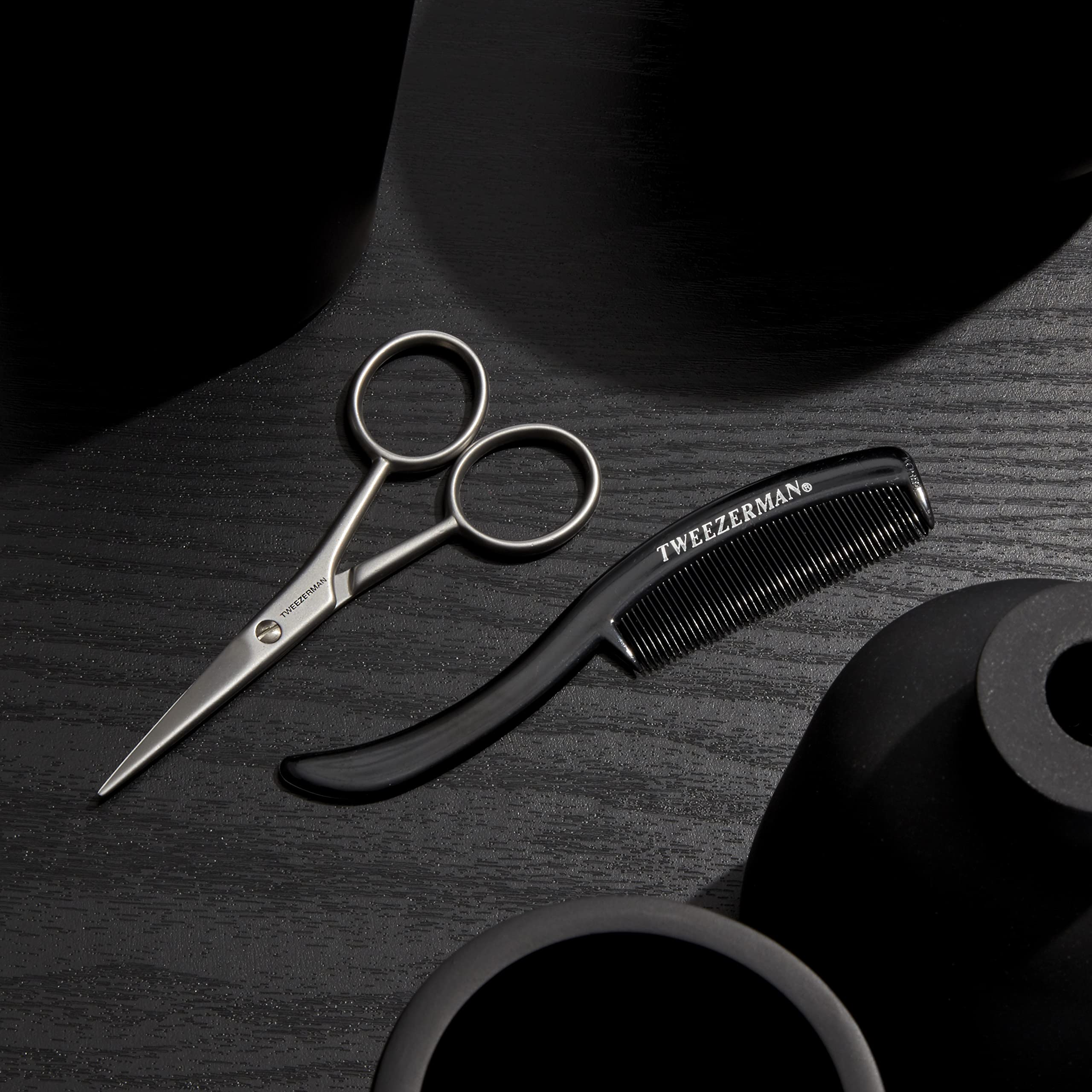 Tweezerman G.E.A.R. Moustache Scissors with Comb