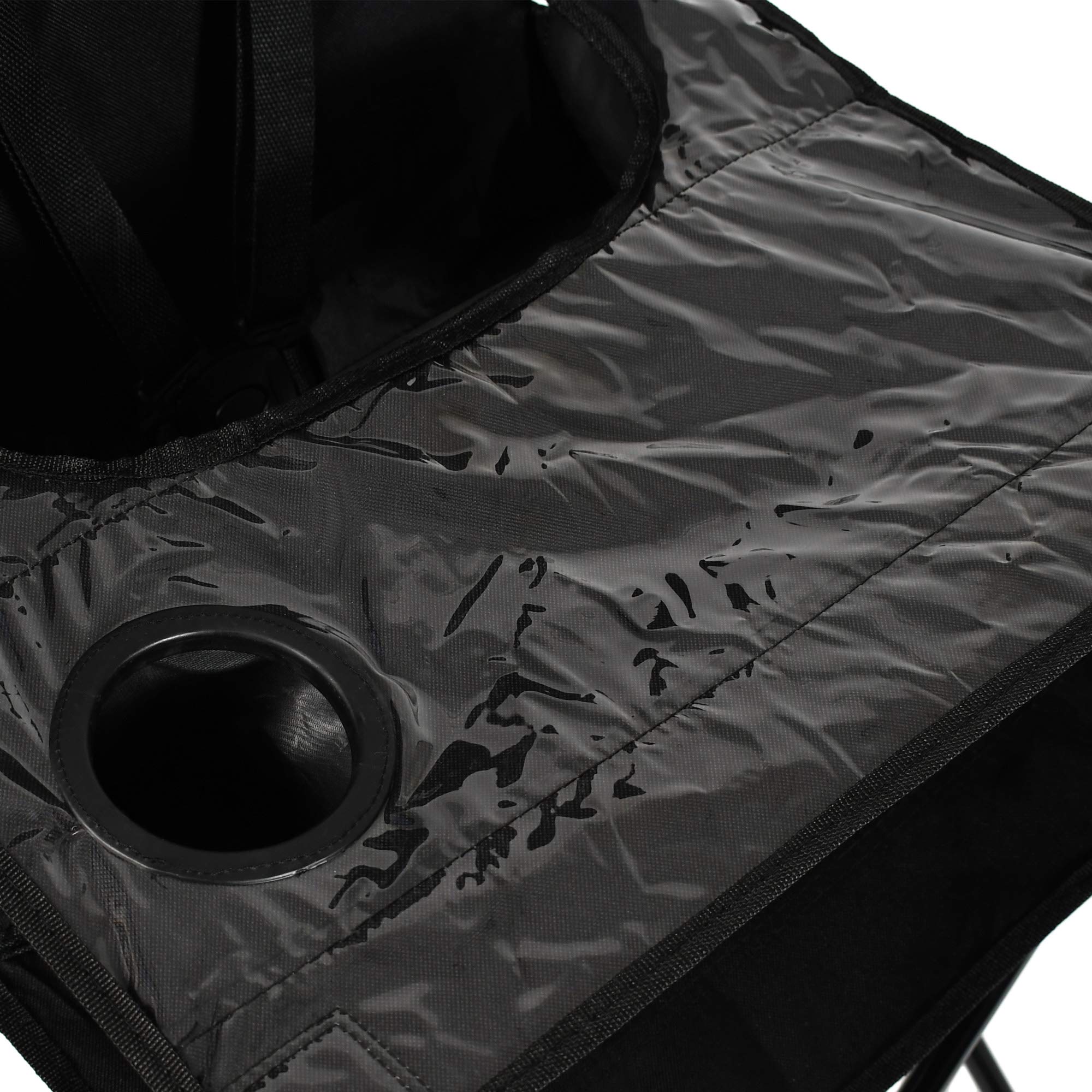 ciao! baby Portable High Chair for Travel, Fold Up High Chair with Tray, Black