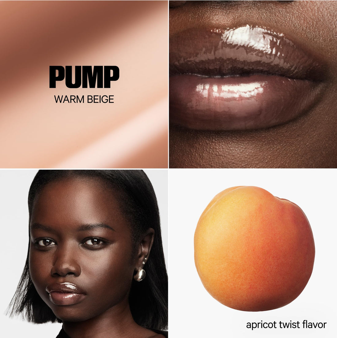 Milk Makeup Balmade Electrolyte Lip Balm – Hydrating, Sheer Gloss Nourishes + Replenishes Moisture – Clean, Vegan Formula with High-Shine Finish – Pump (Warm Beige, Apricot Twist), 0.4oz