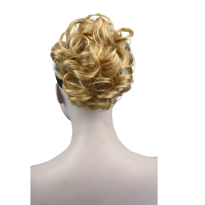Lydell Short Ponytail Hair Extension Wavy Synthetic HairPiece with Jaw Claw (24B Light Butterscotch)