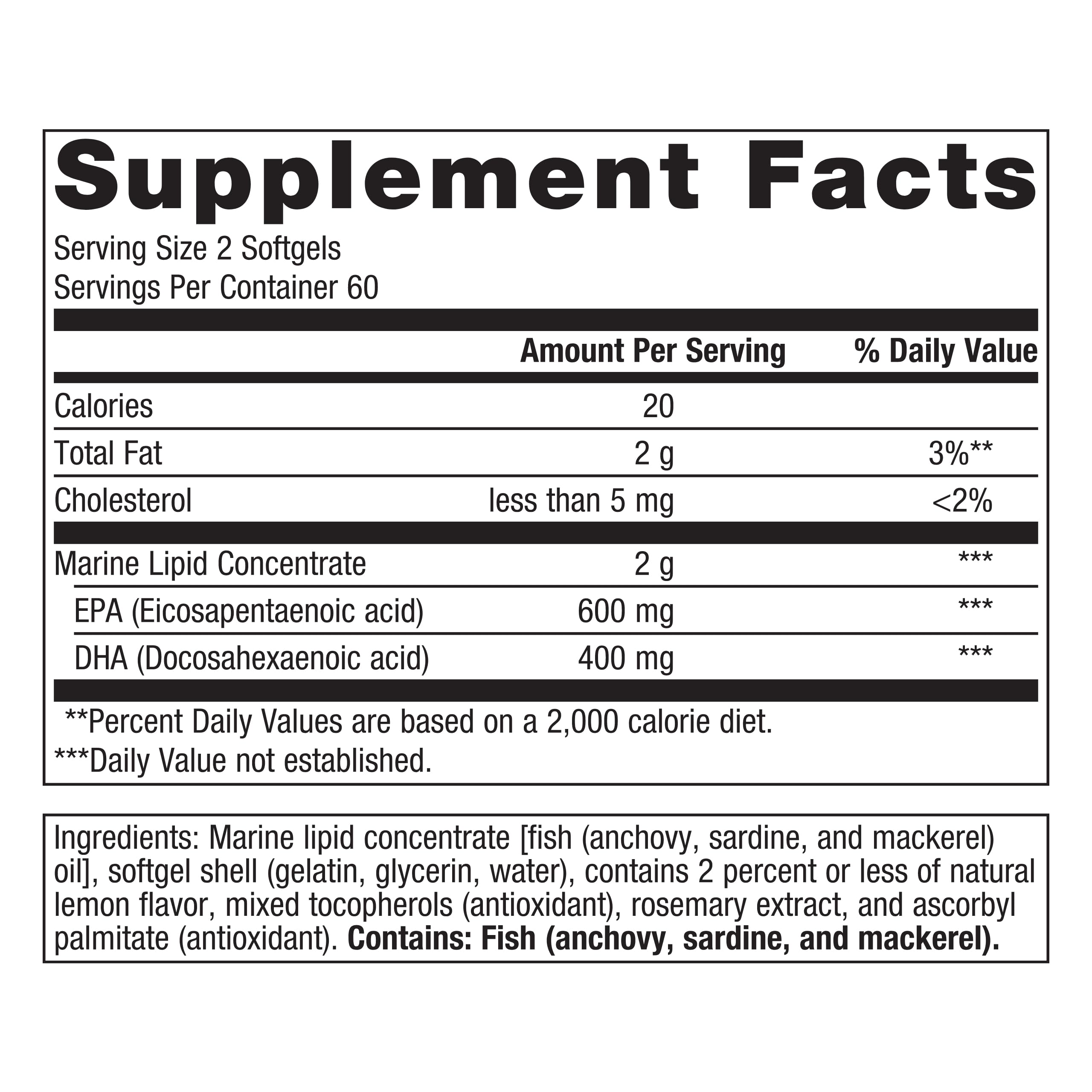 Metagenics OmegaGenics EPA-DHA 500 - Supports Cardiovascular Health* - Fish Oil EPA DHA - Purity & Quality Tested - Non-GMO & Gluten-Free - 120 Count