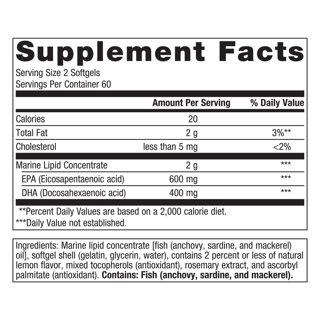 Metagenics OmegaGenics EPA-DHA 500 - Supports Cardiovascular Health* - Fish Oil EPA DHA - Purity & Quality Tested - Non-GMO & Gluten-Free - 120 Count