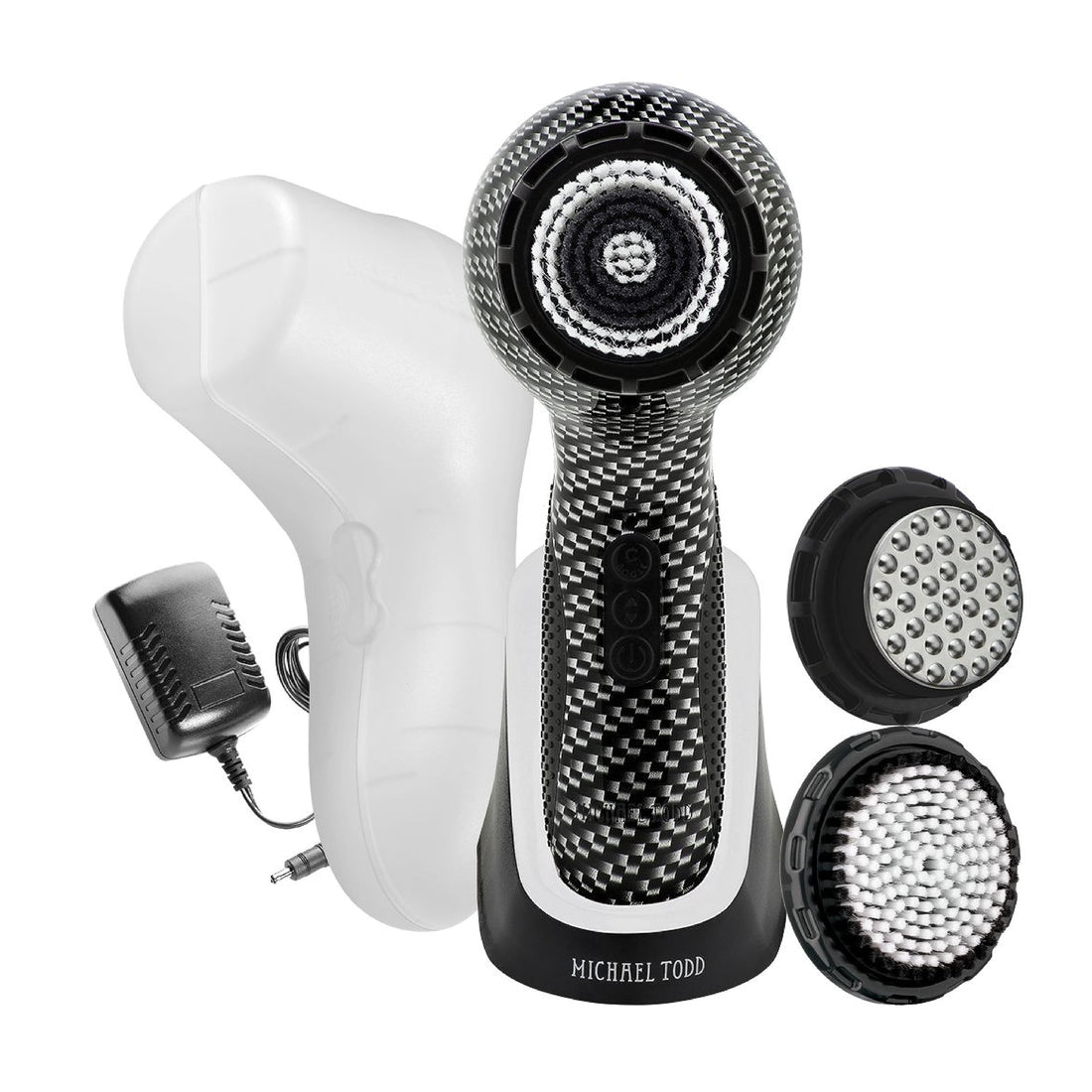 Michael Todd Beauty Soniclear Elite - Facial Cleansing Brush System - 6-Speed Powered Exfoliating Face & Body Brush