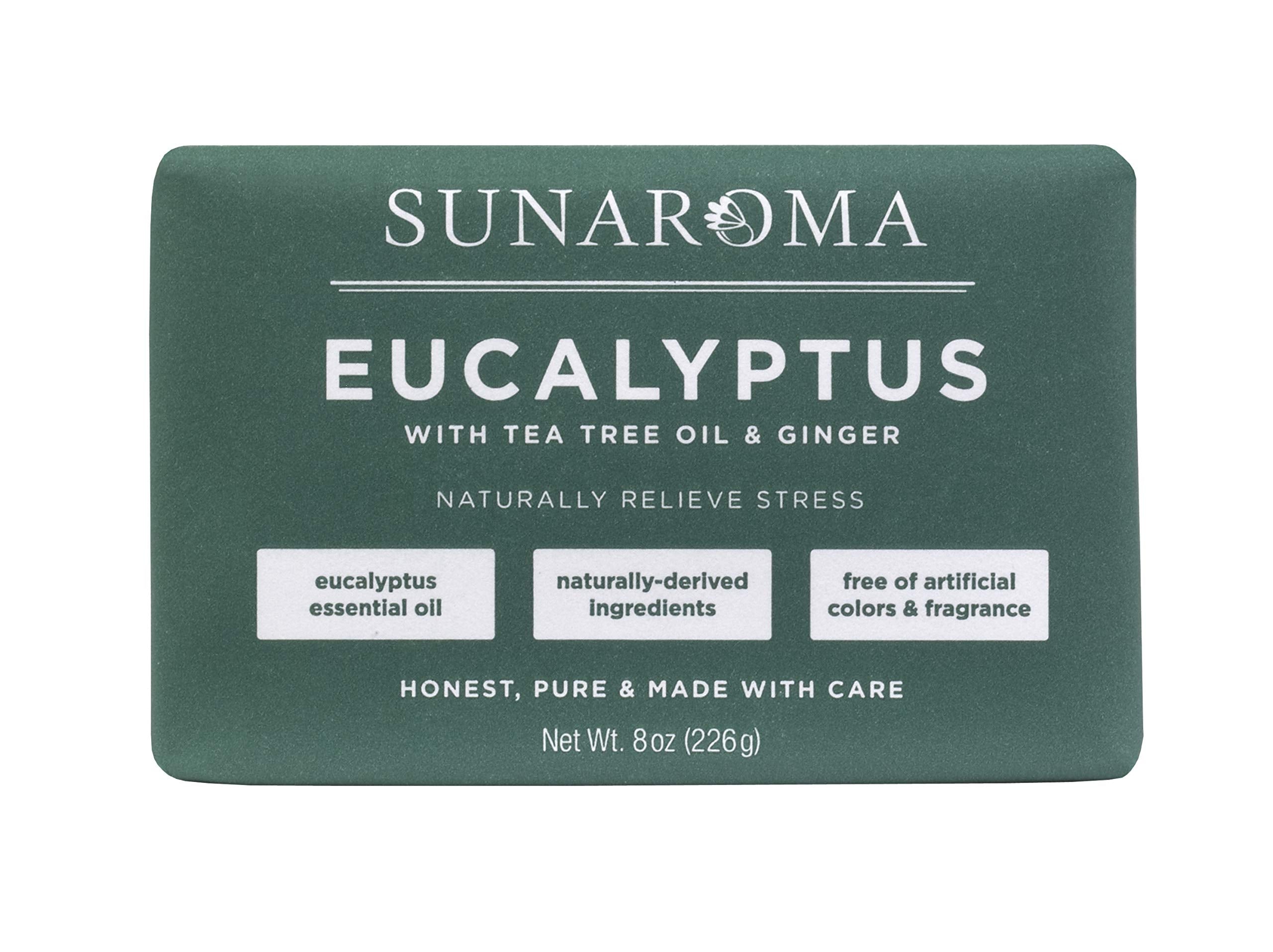 Sunaroma Eucalyptus with Tea Tree Oil & Ginger Soap (Pack of 1)