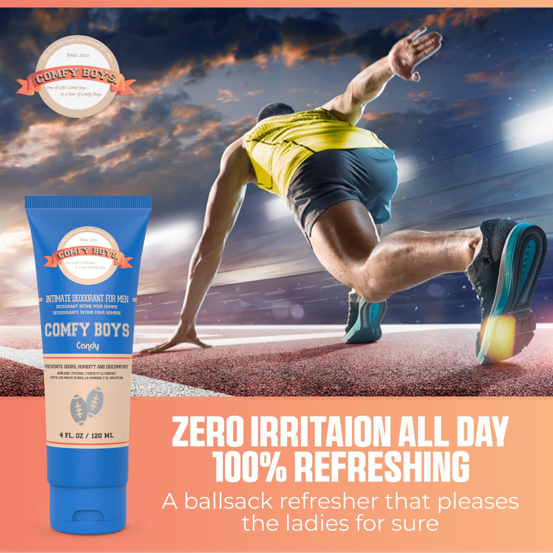 Comfy Boys - #1 Intimate Deodorant For Men, 4 Oz