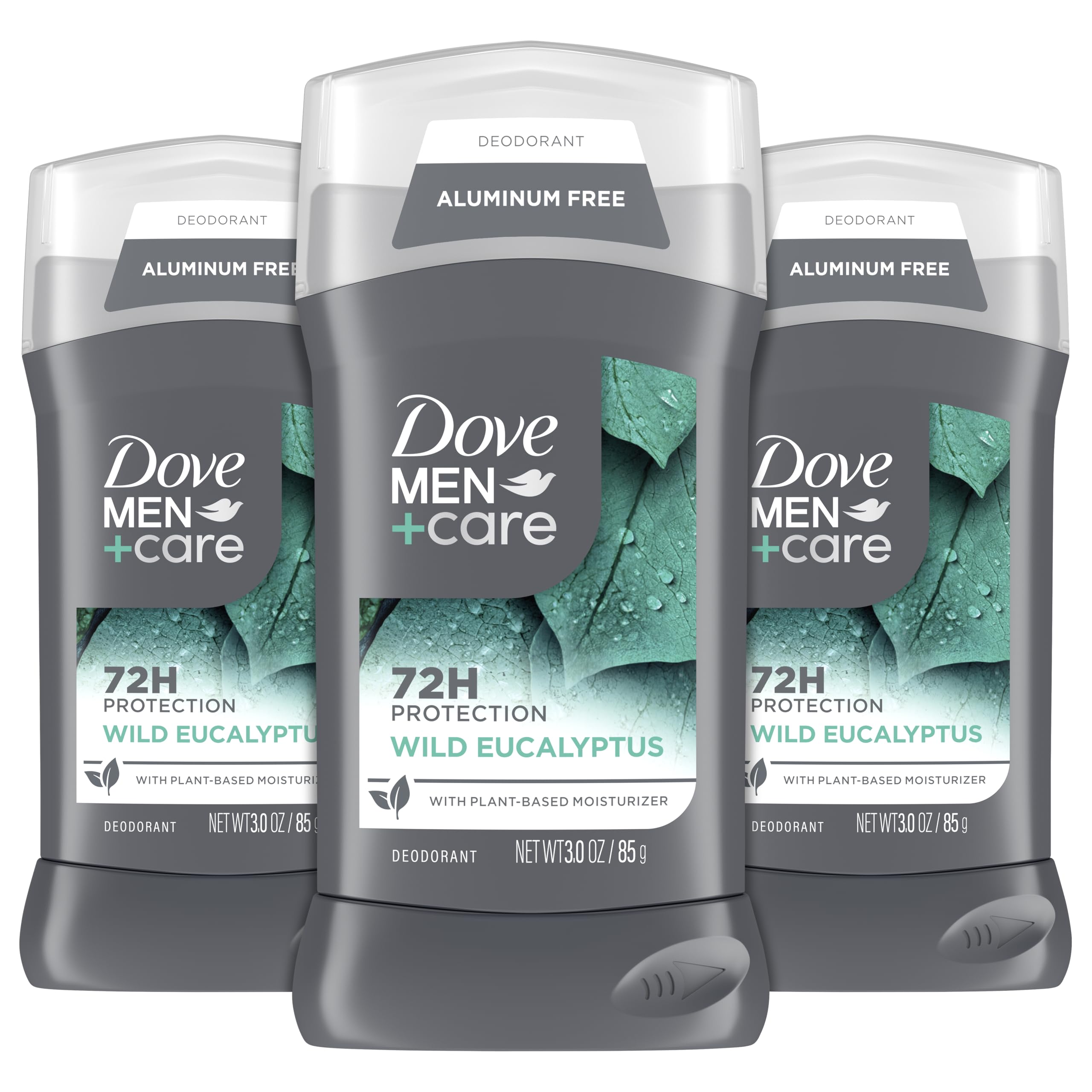 Dove Men+Care Aluminum Free 3 Pack Wild Eucalyptus Deodorant for Men 3 oz